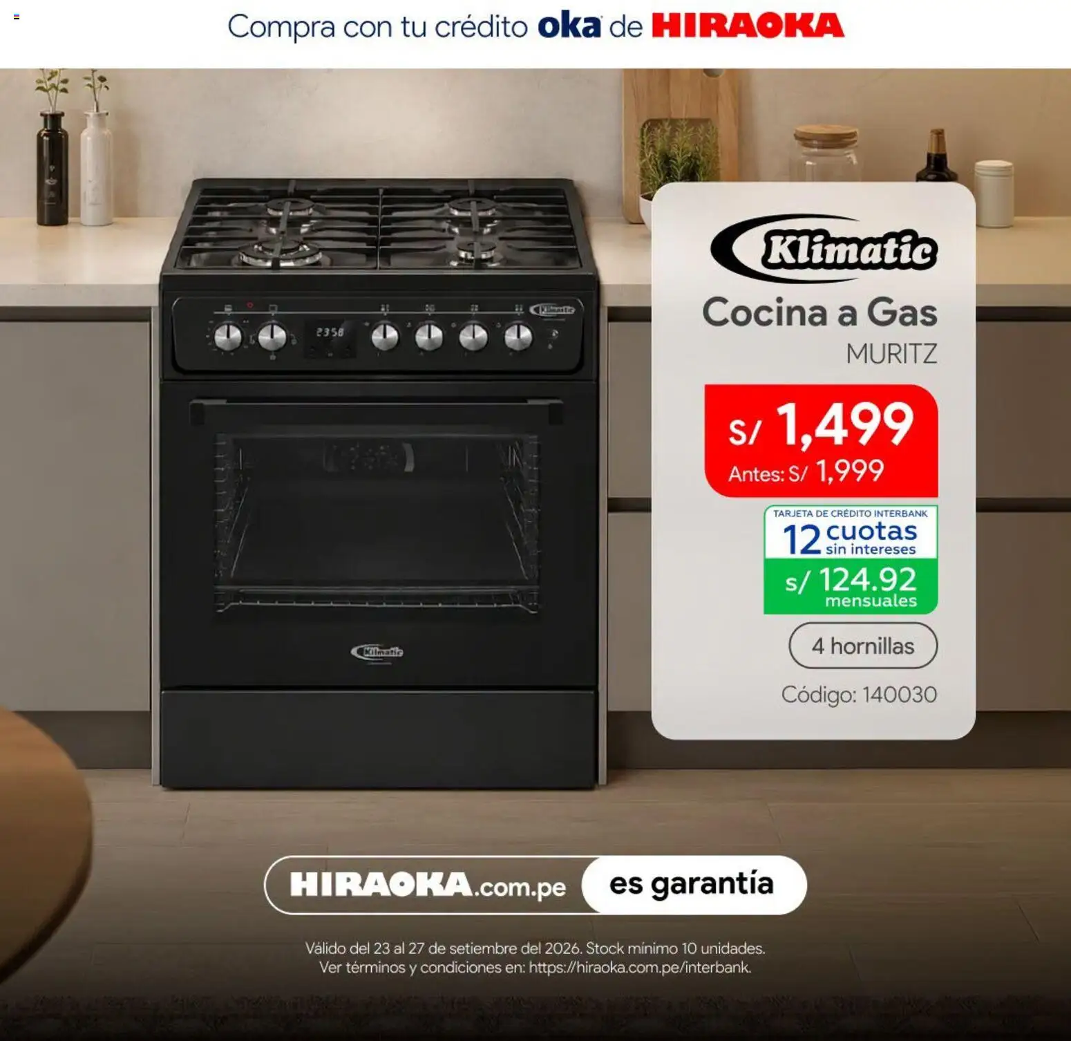 Catálogo Hiraoka válido desde 23/09/2026 | Página: 6 | Productos: Cocina