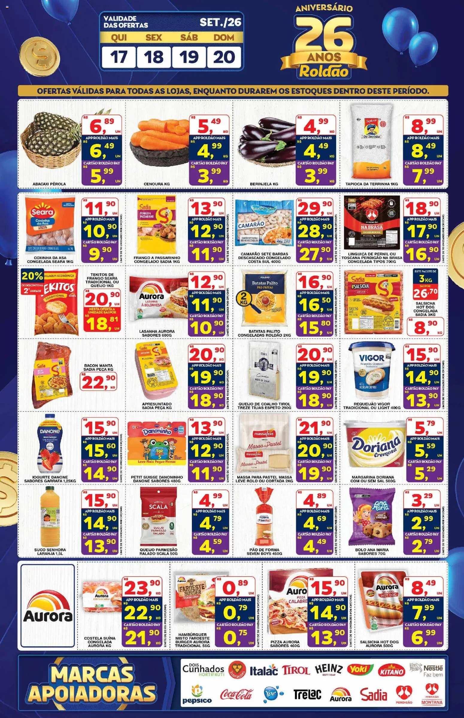 Roldão Folheto - válido de 16/09/2026 | Página: 2 | Produtos: Pão, Suco, Bolo, Cenoura