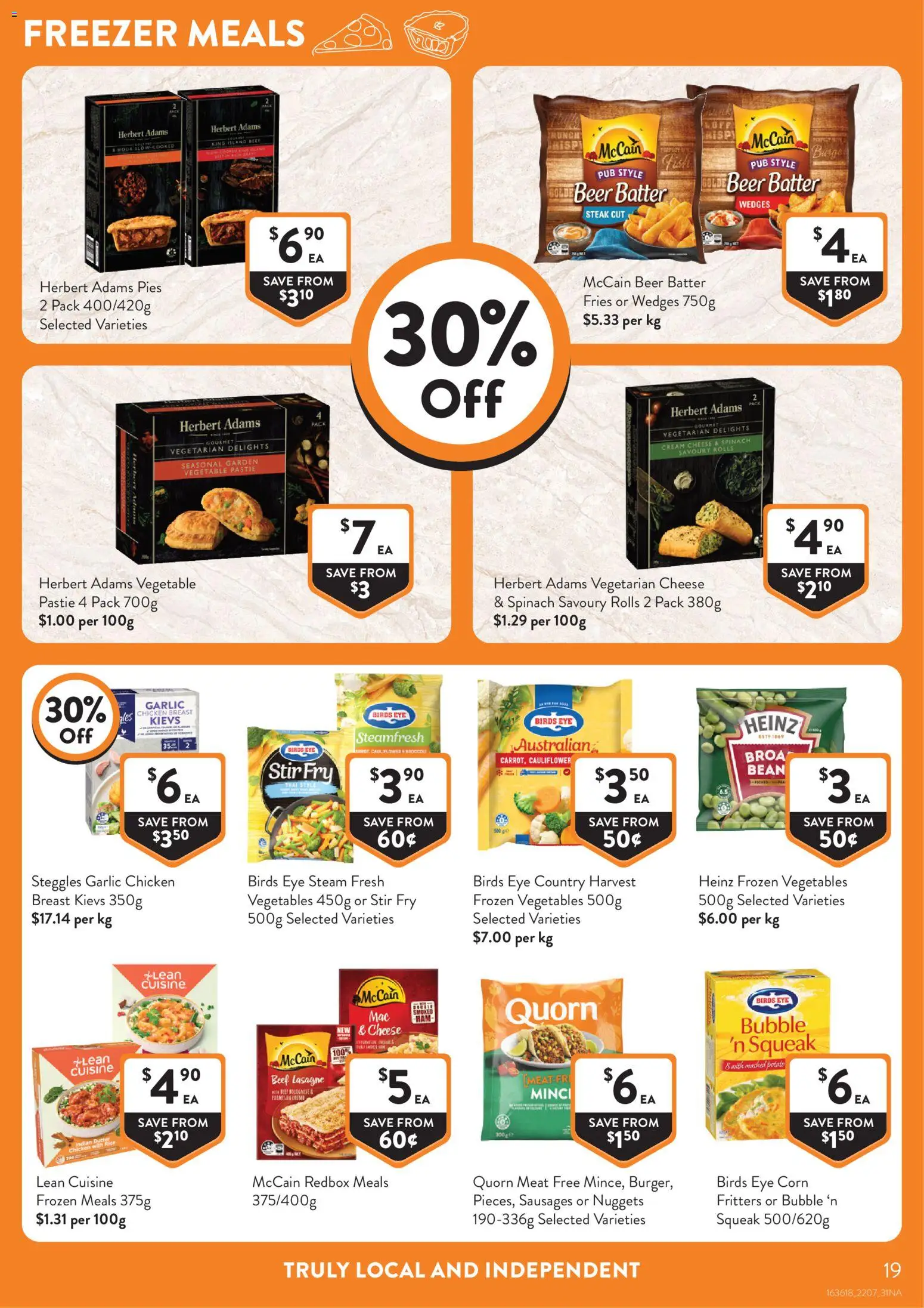 Foodworks catalogue - valid from 22/07/2026 | Page: 19 | Products: Chicken, Cream, Steak, Cauliflower