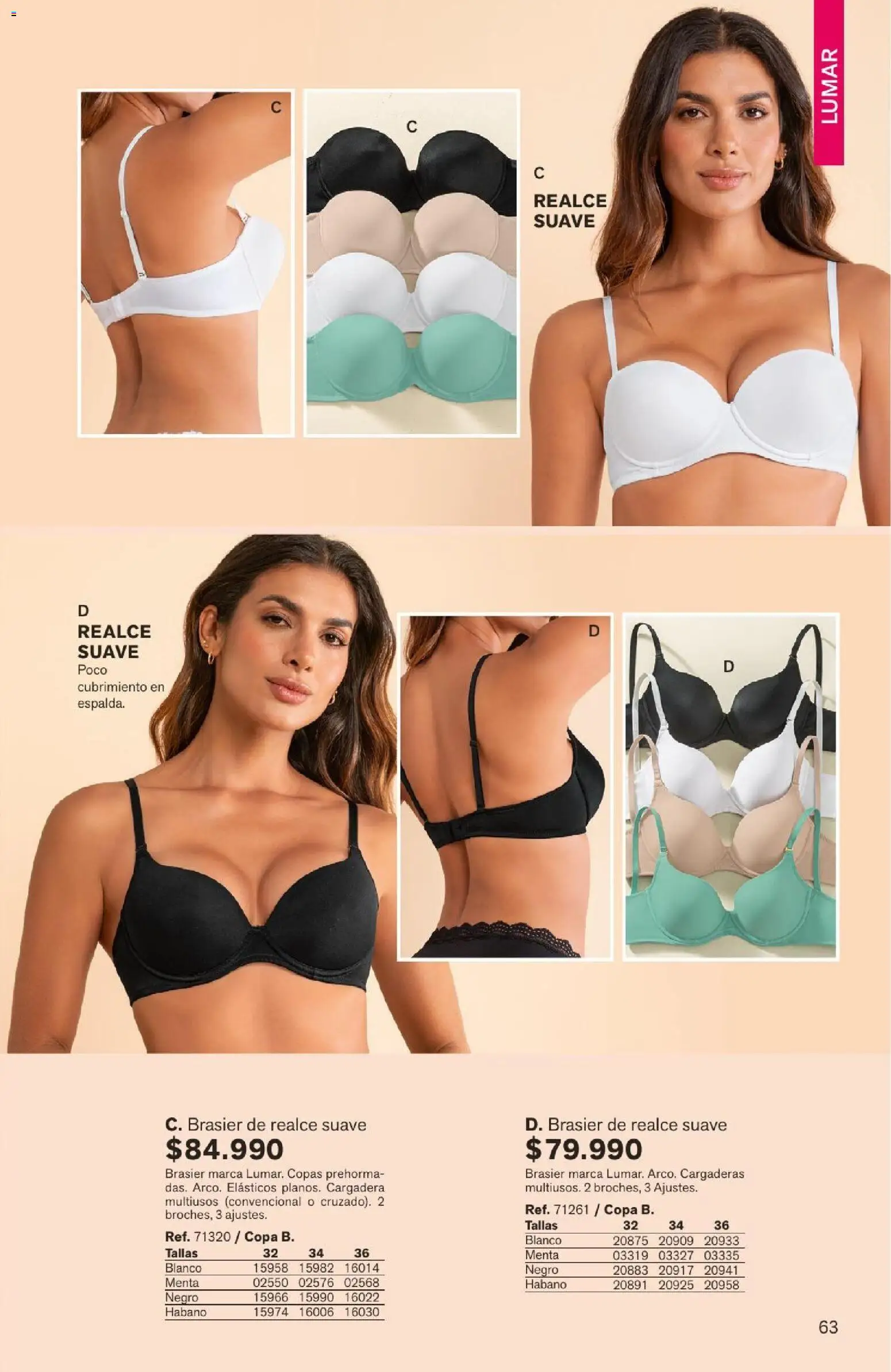 Leonisa revista - valida desde el 04/08/2026 | Página: 63 | Productos: Brasier
