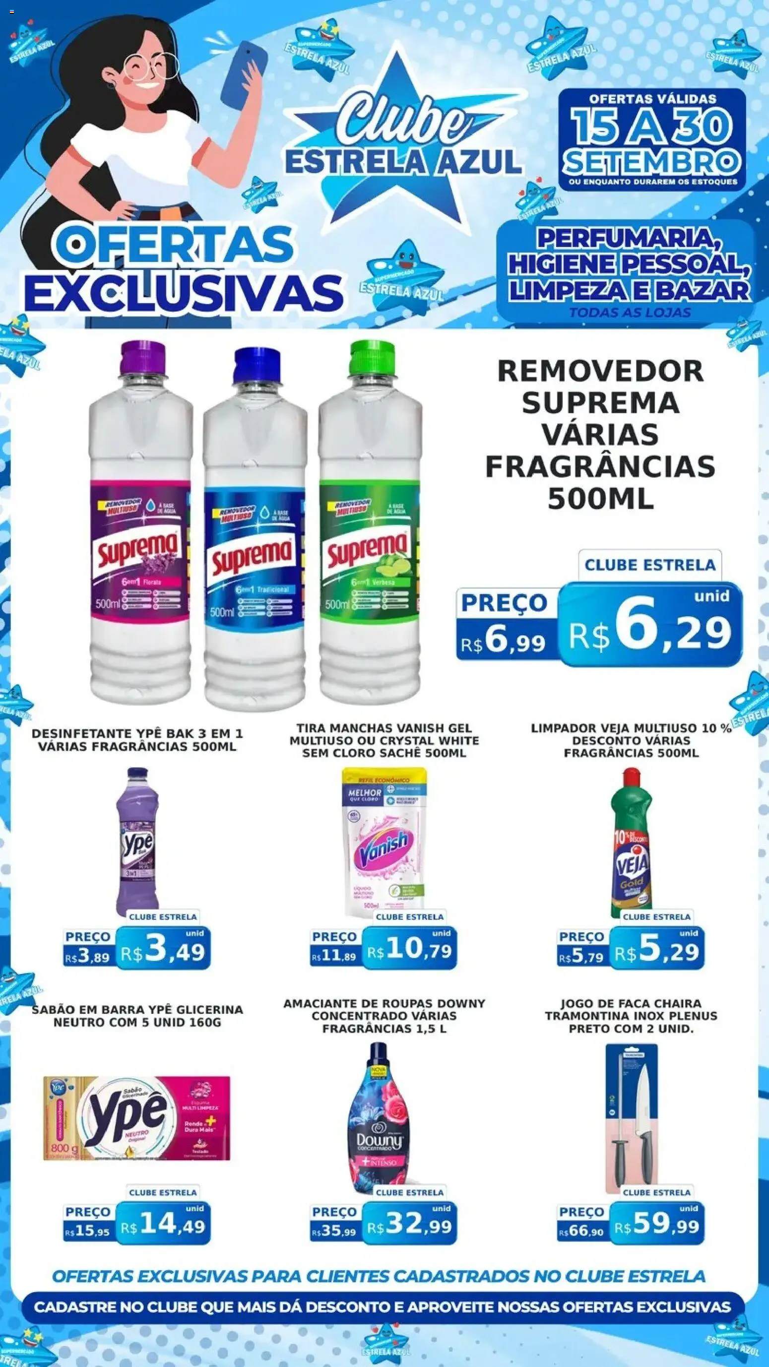 Estrela Azul Folheto - válido de 15/09/2026 | Página: 2 | Produtos: Tira manchas, Sabão, Roupas, Vanish