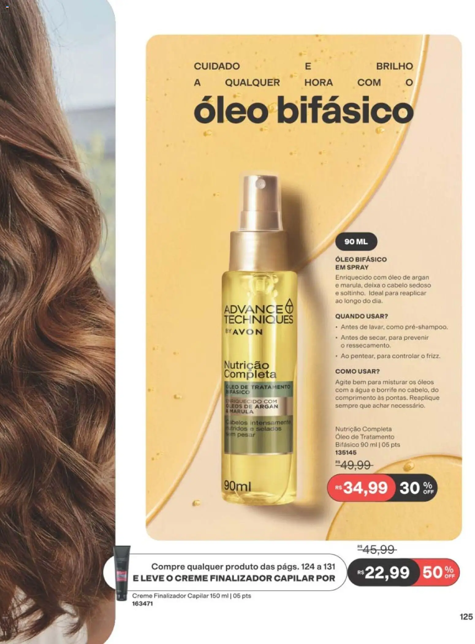 Avon Folheto - válido de 10/08/2026 | Página: 125 | Produtos: Óleo, Água, Creme