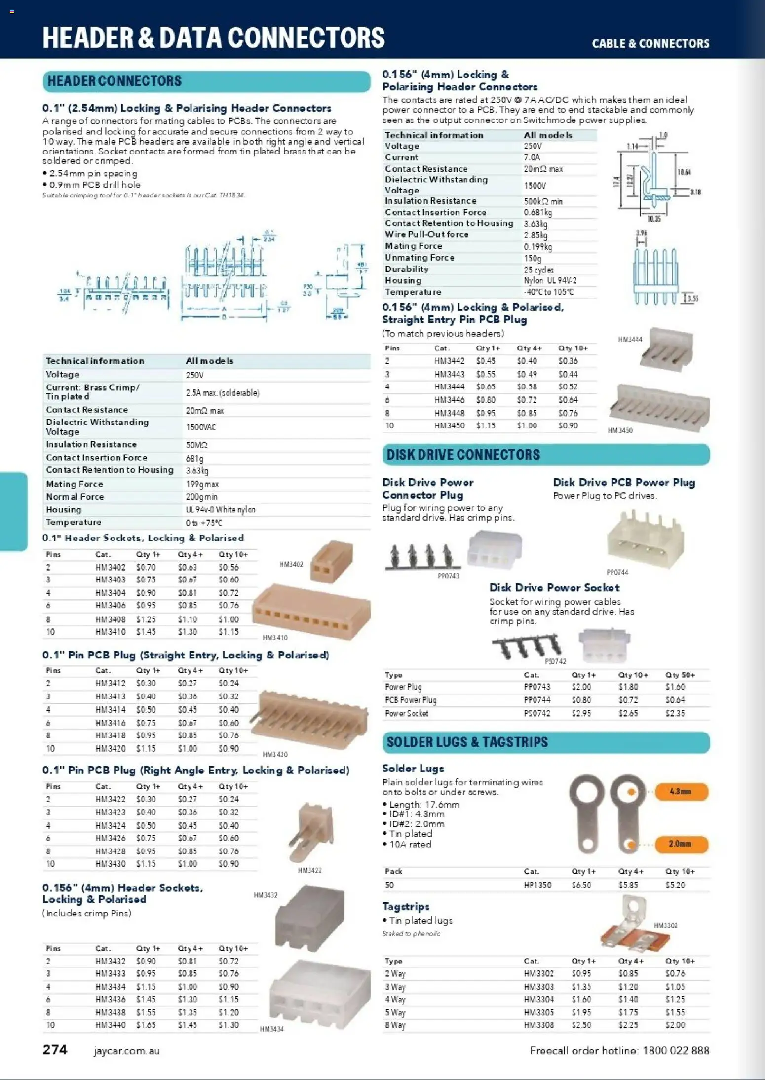 Jaycar catalogue - valid from 31/08/2026 | Page: 272 | Products: Socket, Pc, Cable, Connector
