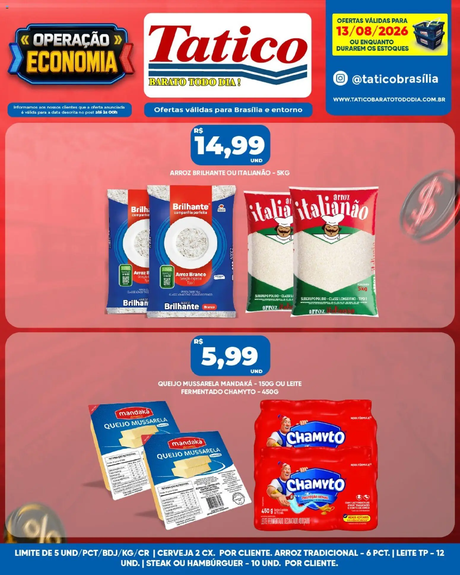 Tatico Folheto - válido de 14/08/2026 | Página: 31 | Produtos: Steak, Leite, Cerveja, Leite fermentado