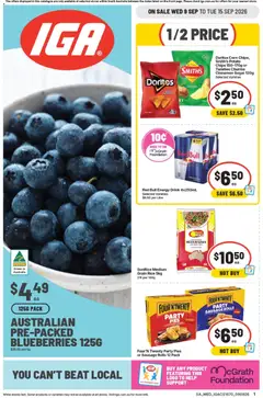 Preview of IGA catalogue Leabrook - valid from 09/09/2026