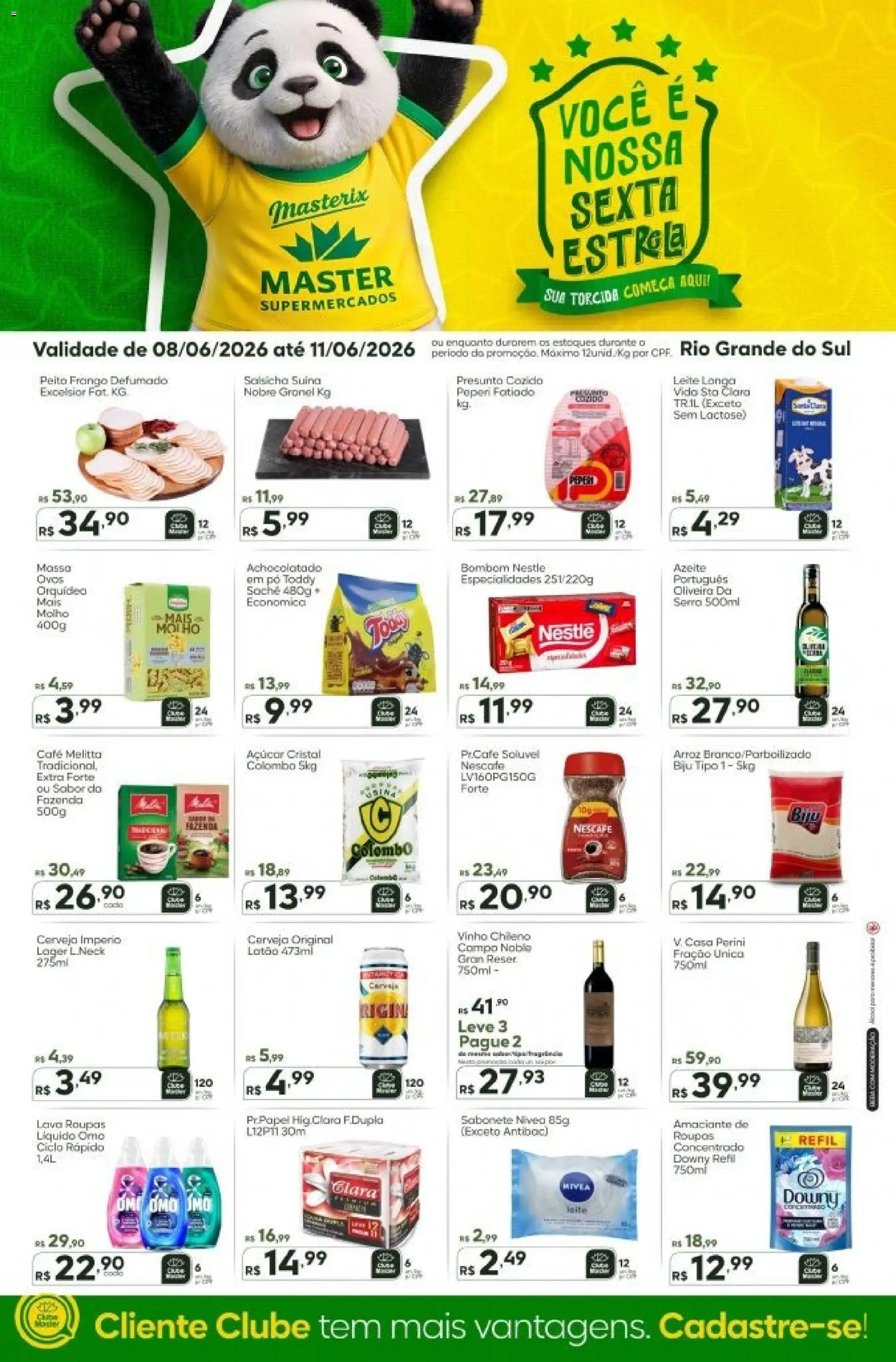 Master Folheto - válido de 08.06.2026 | Página: 1 | Produtos: Ovos, Cerveja, Açúcar, Azeite