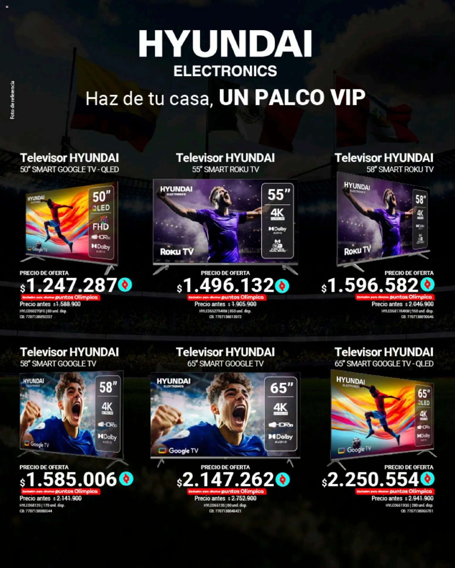 Olímpica revista - valida desde el 09.05.2026 | Página: 9 | Productos: Televisor, Audio