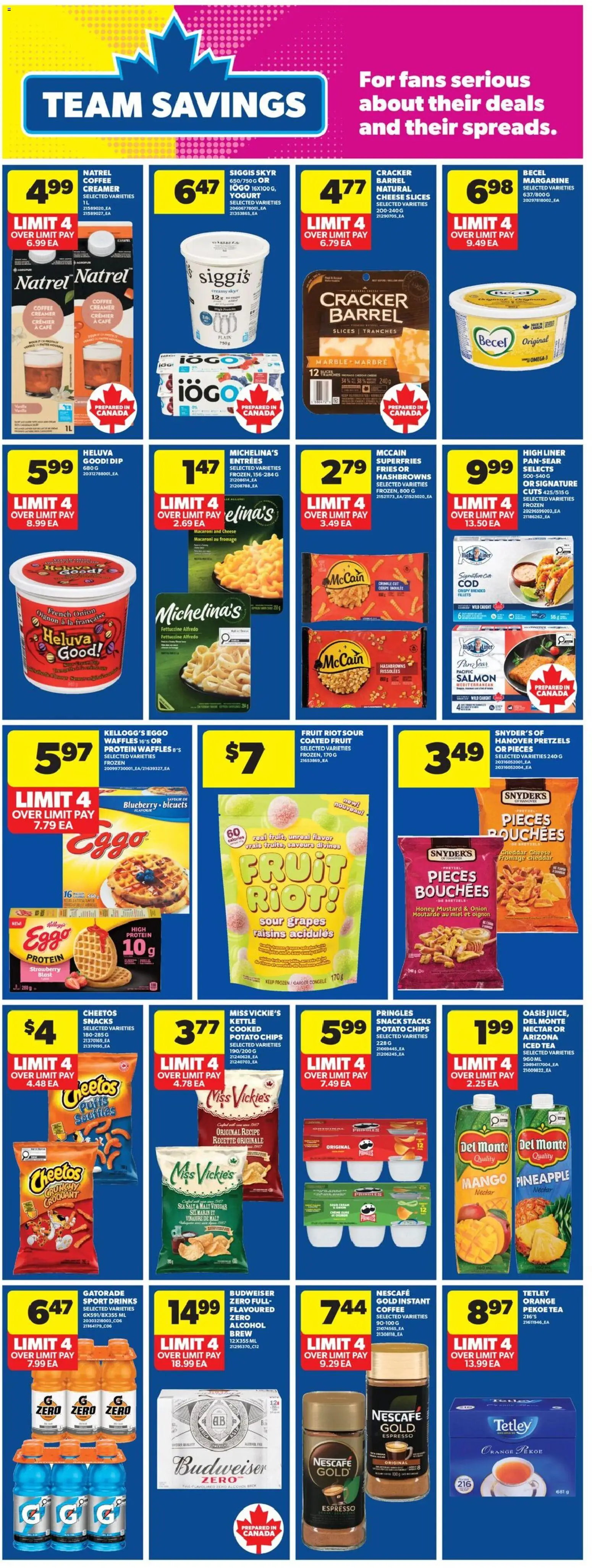 Real Canadian Superstore flyer valid from 21.05.2026 | Page: 25 | Products: Tea, Sour cream, Cheese, Coffee