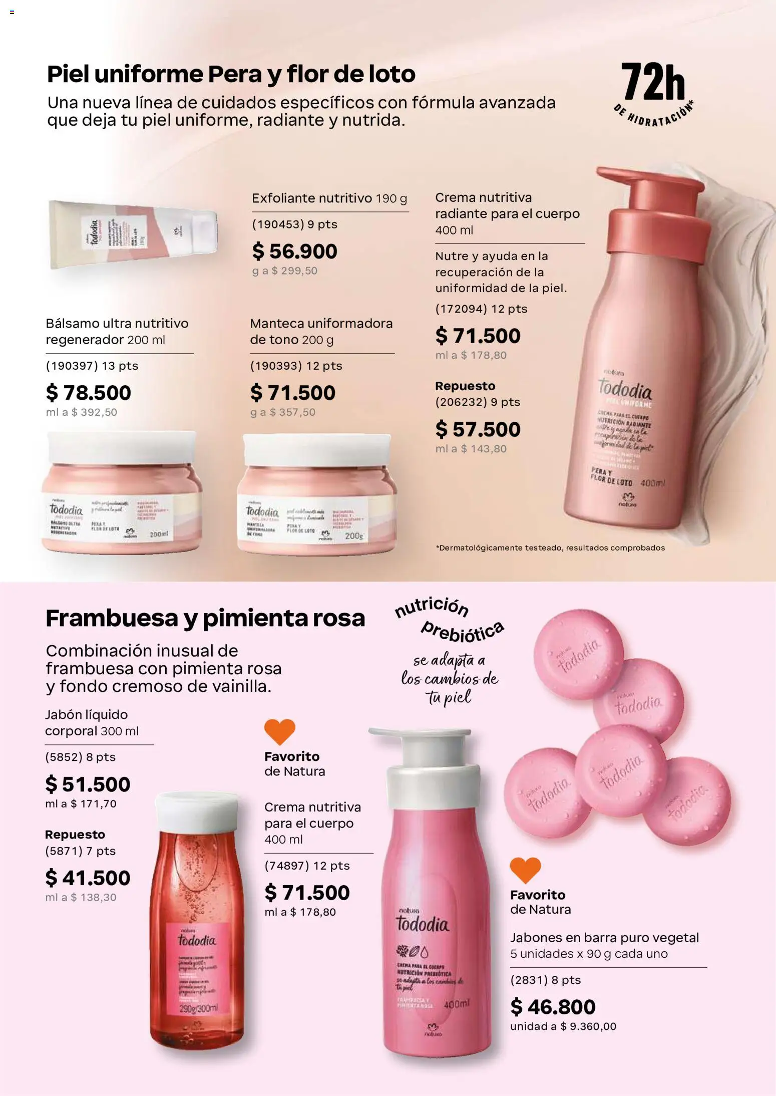 Natura revista - valida desde el 22/07/2026 | Página: 117 | Productos: Crema, Loto, Manteca, Pera