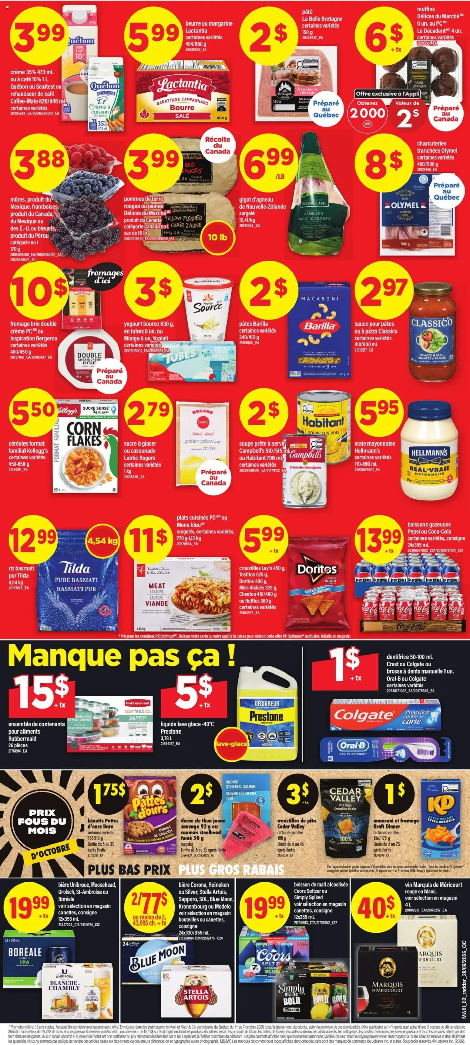 Maxi flyer valid from Oct 1, 2026 | Page: 2