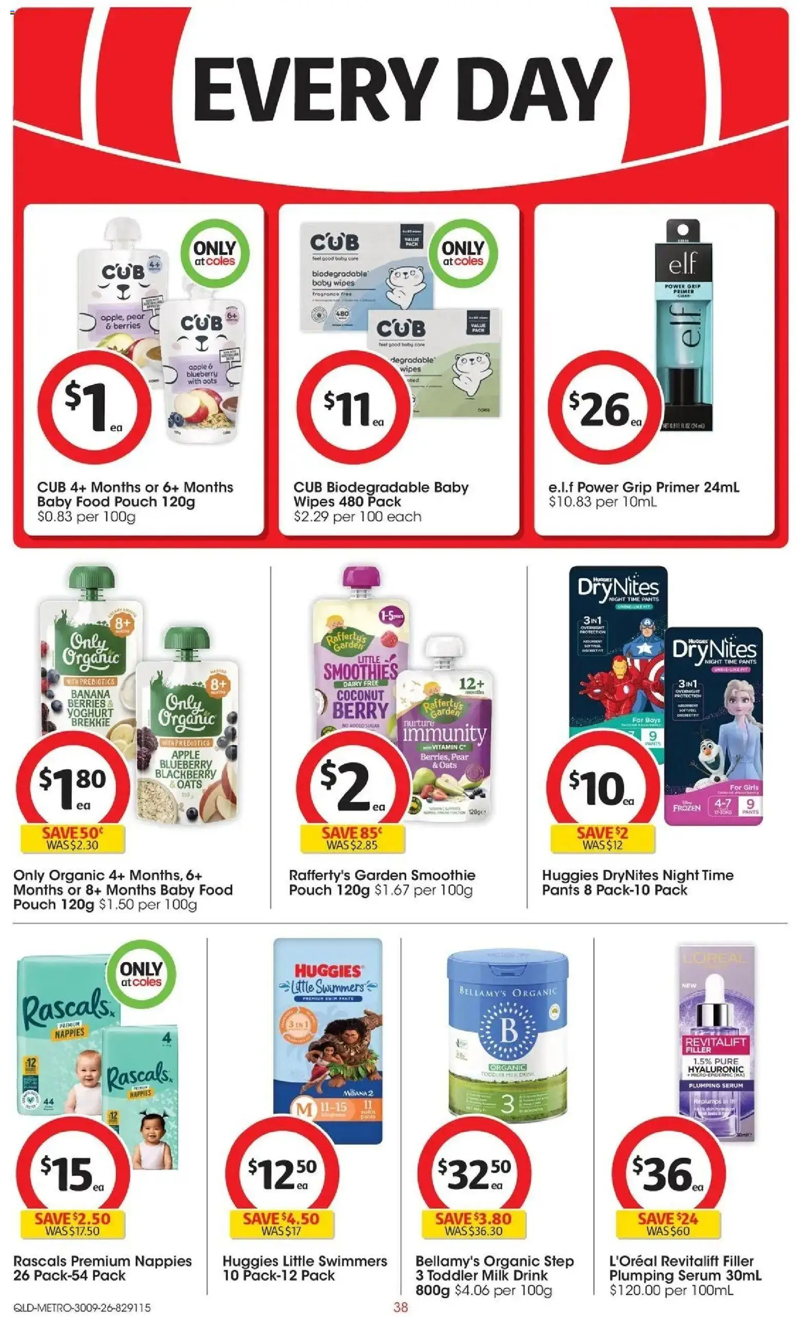 Coles catalogue - valid from 30/09/2026 | Page: 38 | Products: Dairy, Sugar, Smoothie, Coconut