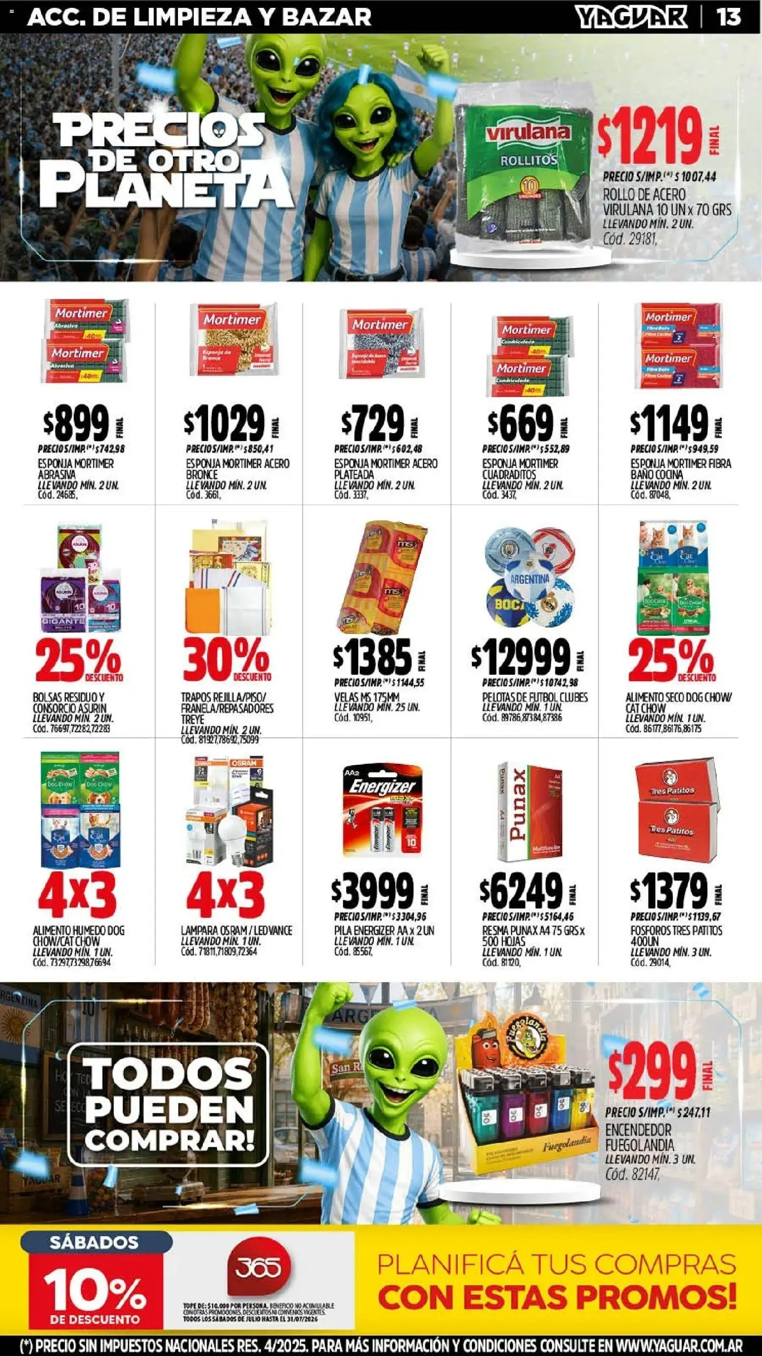 Yaguar - Oferta Semanal San Juan │ válido desde el 06/07/2026 | Página: 15 | Productos: Fósforos, Cocina, Baño, Lámpara