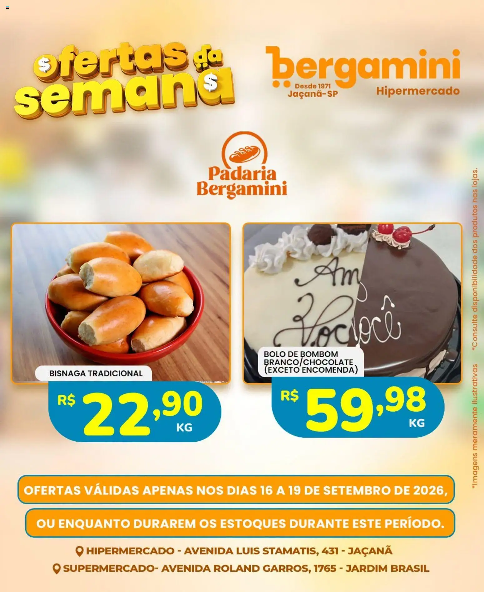 Supermercado Bergamini Folheto - válido de 16/09/2026 | Página: 23 | Produtos: Bolo, Bombom