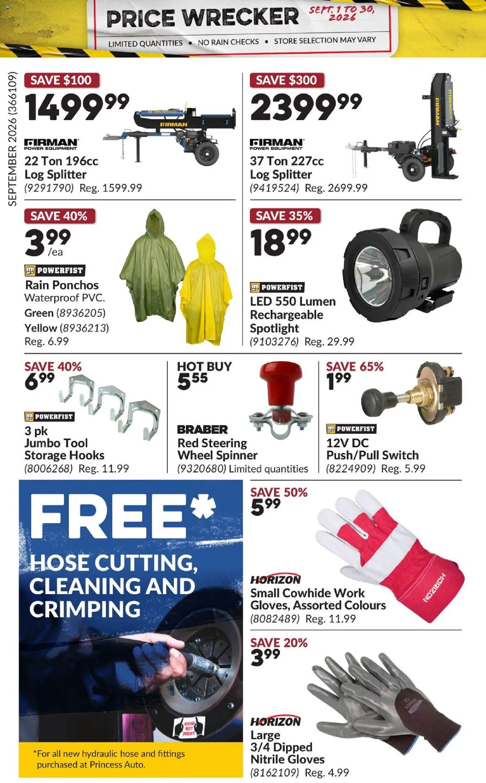Princess Auto flyer valid from Sep 1, 2026 | Page: 7 | Products: Gloves