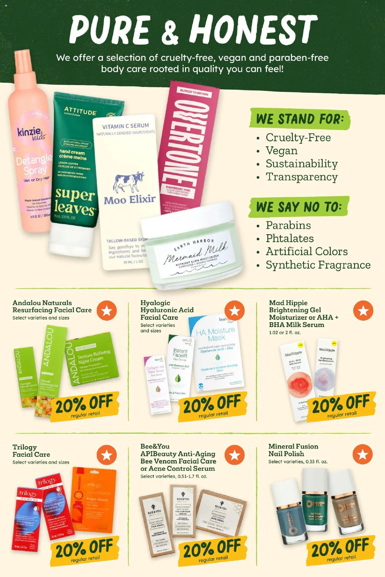 Sprouts Monthly Ad - valid from 06/24/2026 | Page: 22 | Products: Nail polish, Milk, Mask, Hand cream
