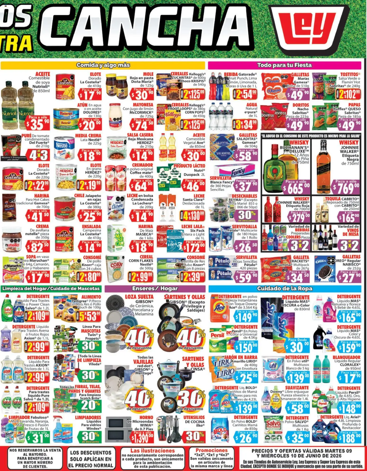 Nuevas ofertas de Casa Ley válidas en toda la República Mexicana desde el 09.06.2026. ¡Encuentra las mejores ofertas en Casa Ley folleto Autoservicio La Paz, BCS! | Página: 4 | Productos: Tomate, Jugo, Microondas, Pinza