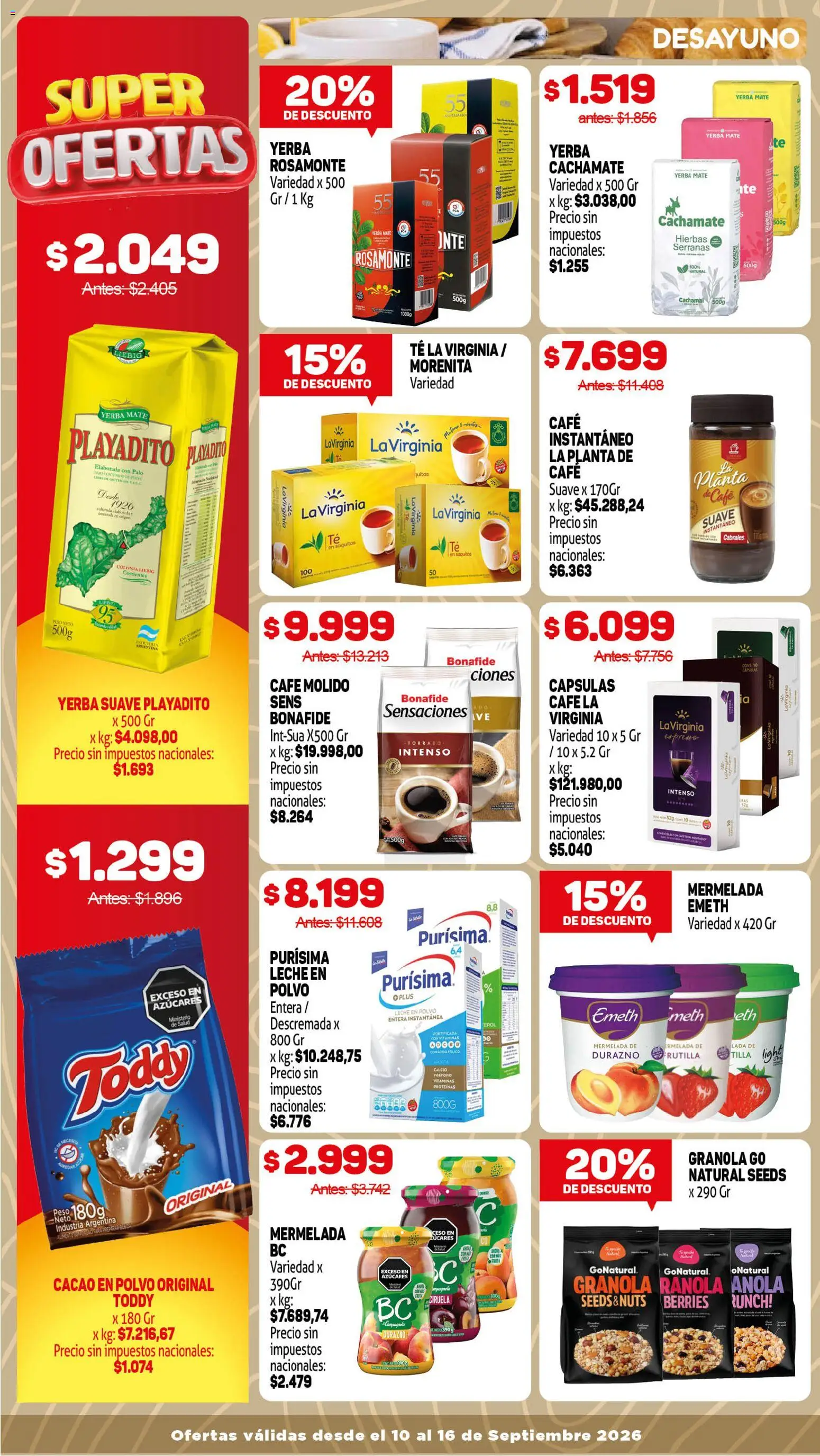 Makro Ofertas │ válido desde el 10/09/2026 | Página: 8 | Productos: Vitaminas, Mate, Polvo, Cacao