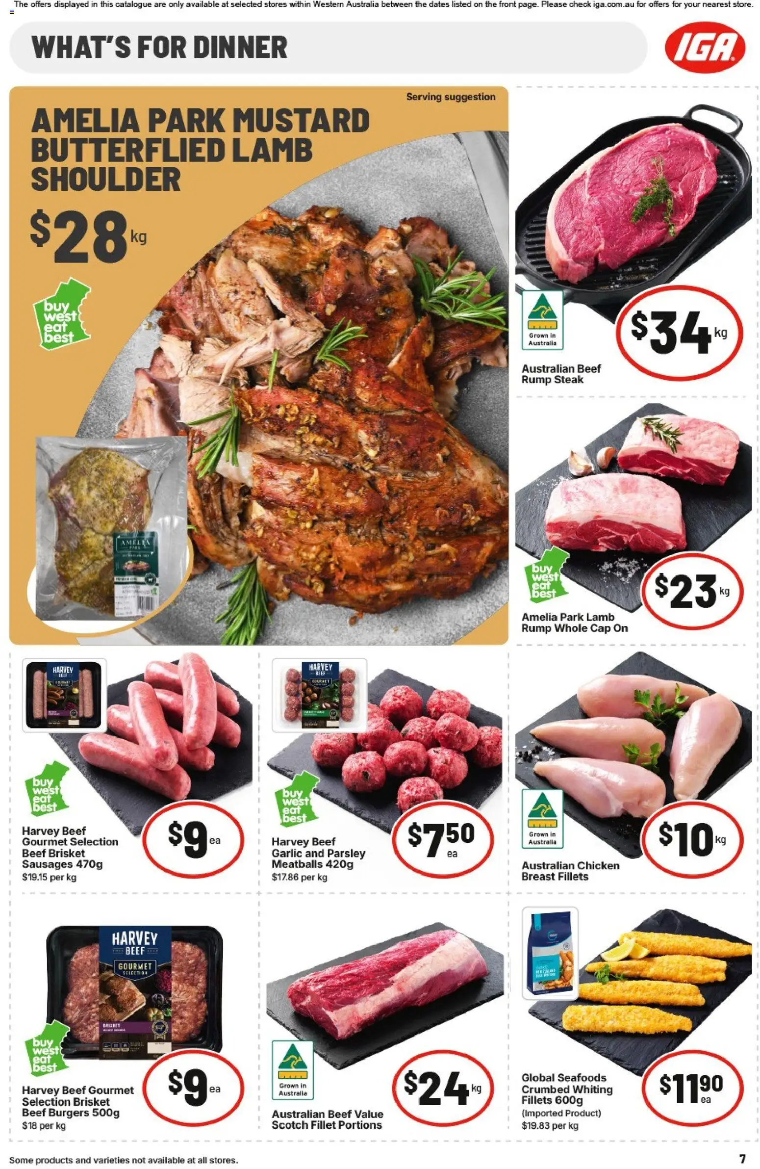 IGA catalogue - valid from 26/08/2026 | Page: 7 | Products: Lamb, Beef, Steak, Sausages