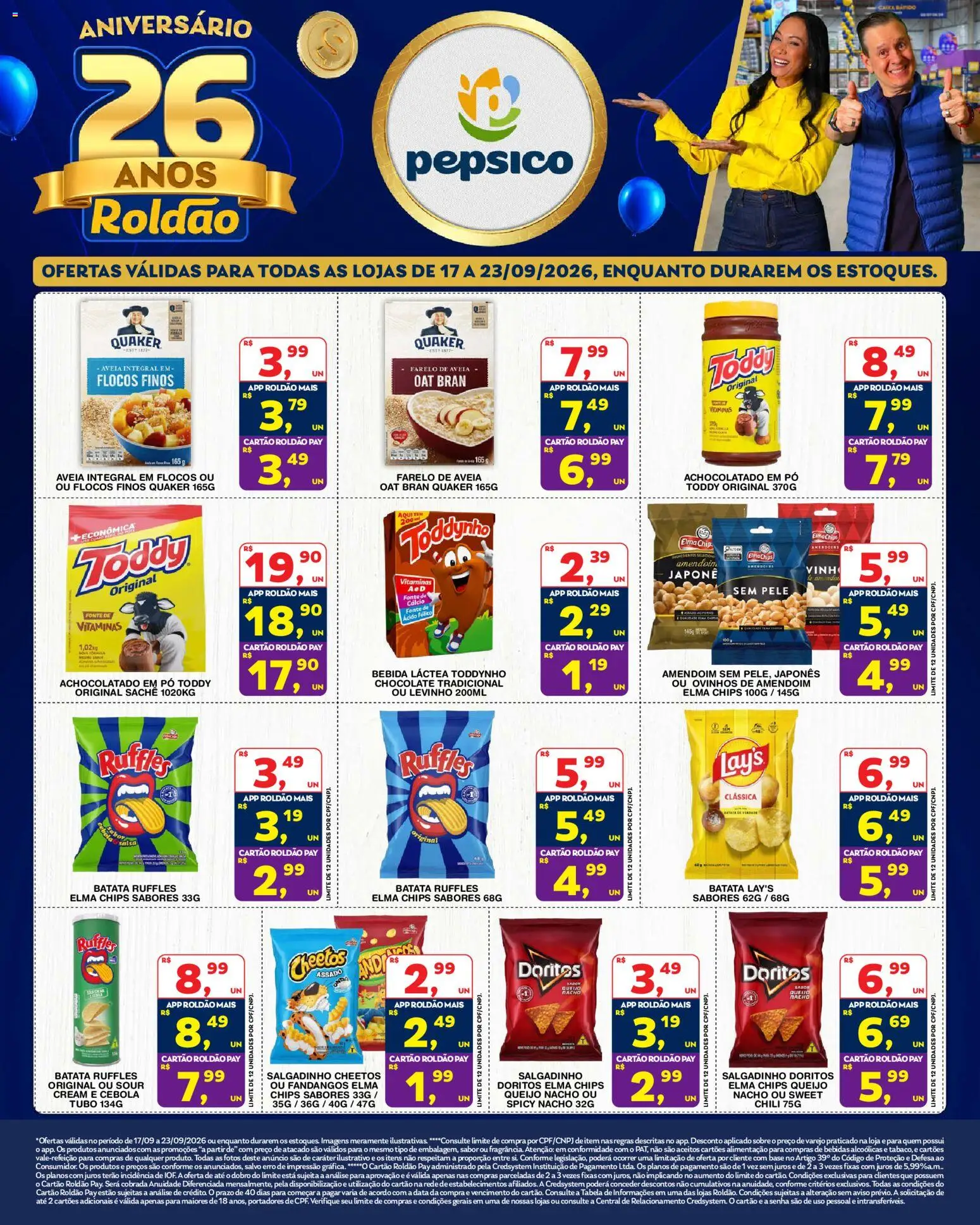 Roldão Folheto - válido de 17/09/2026 | Página: 4 | Produtos: Achocolatado, Cálcio, Bebida, Aveia