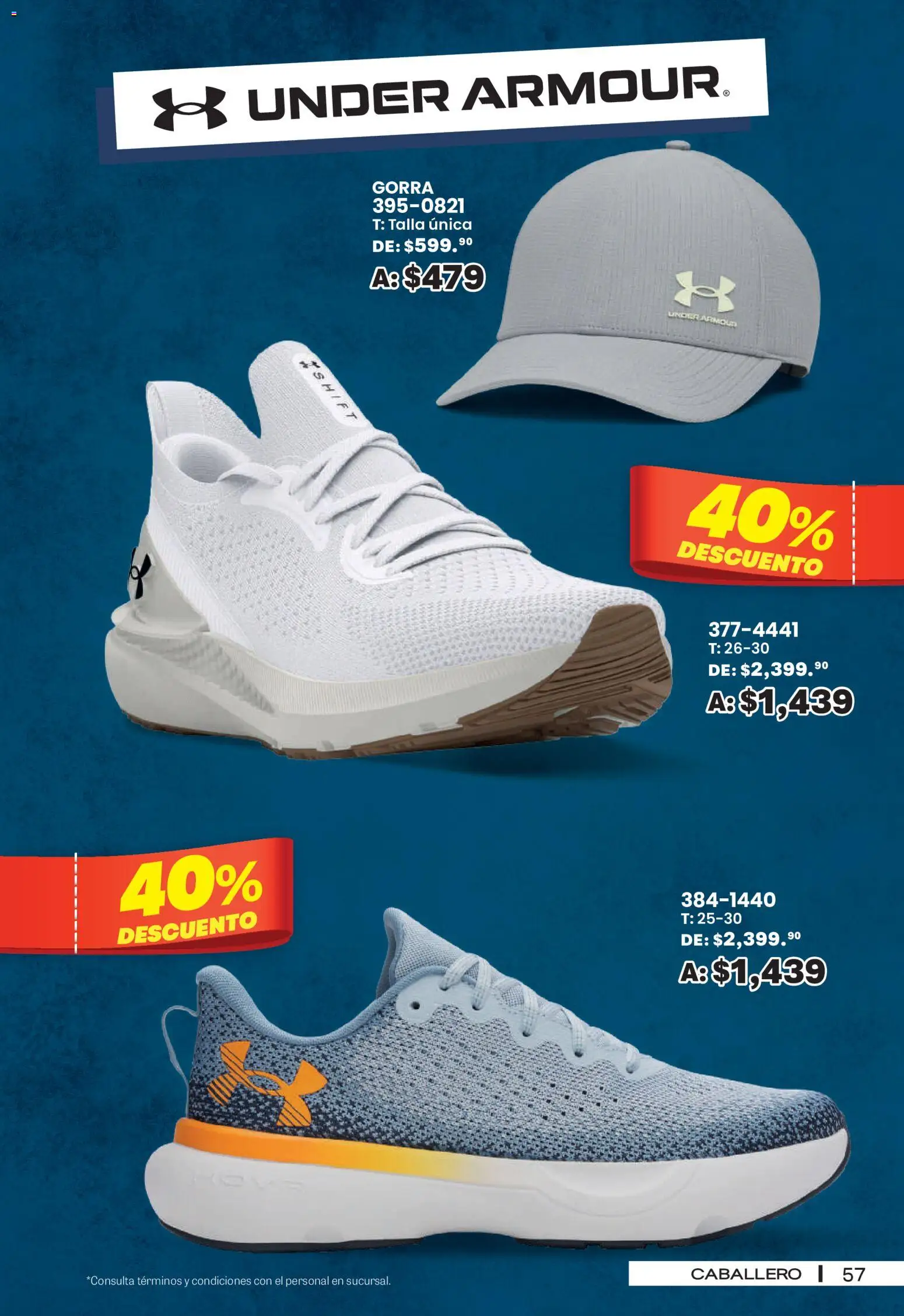 Nuevas ofertas de Andrea válidas en toda la República Mexicana desde el 30/08/2026. ¡Encuentra las mejores ofertas en Andrea - SPORT DAYS! | Página: 57 | Productos: Gorra