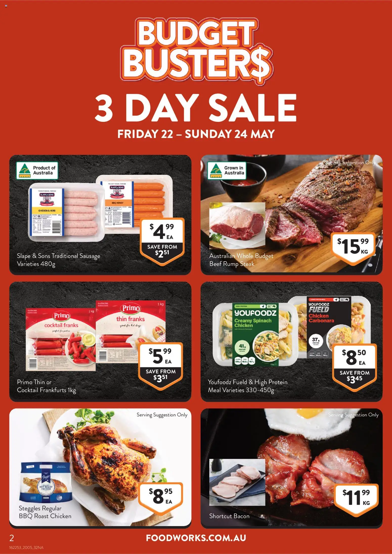 Foodworks catalogue - valid from 20.05.2026 | Page: 2 | Products: Bacon, Honey, Beef, Steak