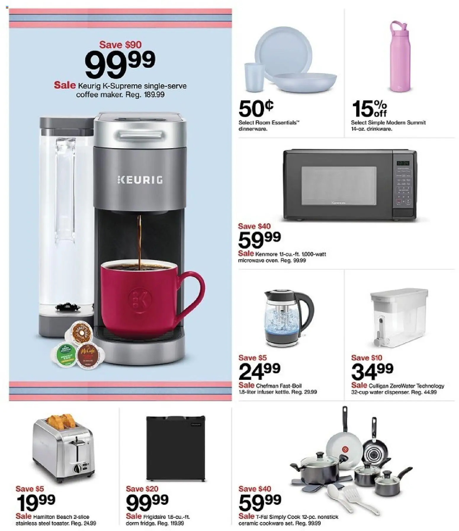Target Weekly Ad - valid from 08/02/2026 | Page: 13 | Products: Coffee, Microwave, Water