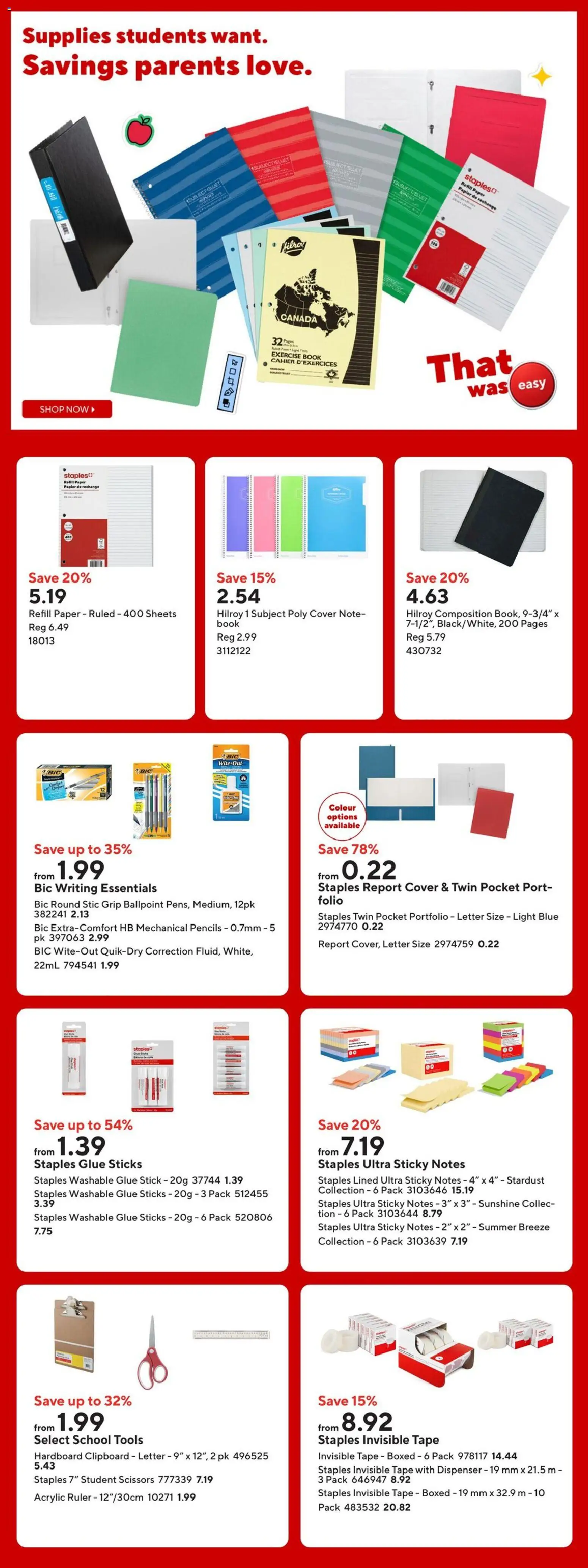 Staples flyer valid from Sep 4, 2026 | Page: 6 | Products: Tools