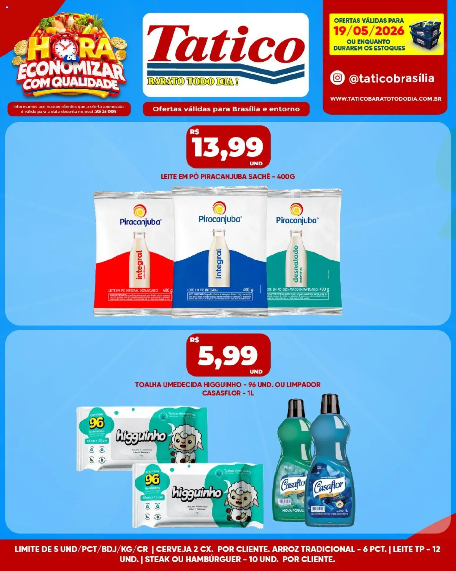 Tatico Folheto - válido de 20.05.2026 | Página: 27 | Produtos: Pó, Arroz, Toalha umedecida, Leite em pó