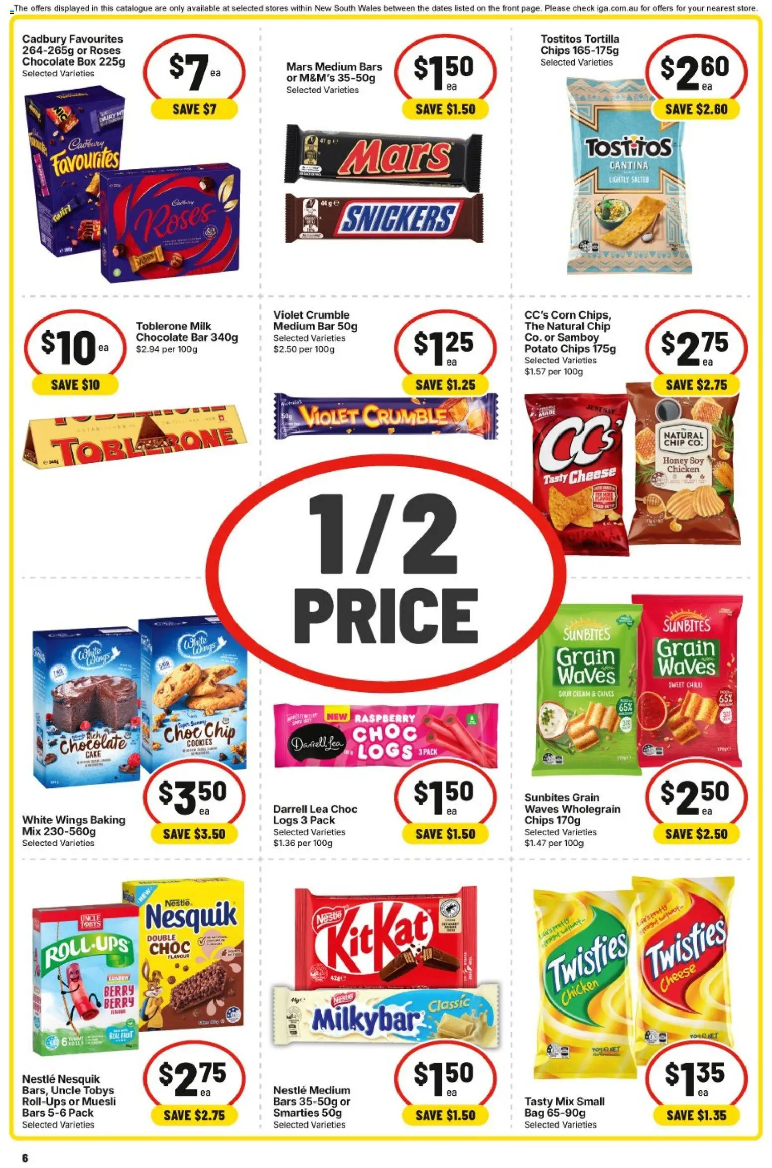 IGA catalogue - valid from 08/07/2026 | Page: 6 | Products: Cheese, Chocolate, Honey, Cream