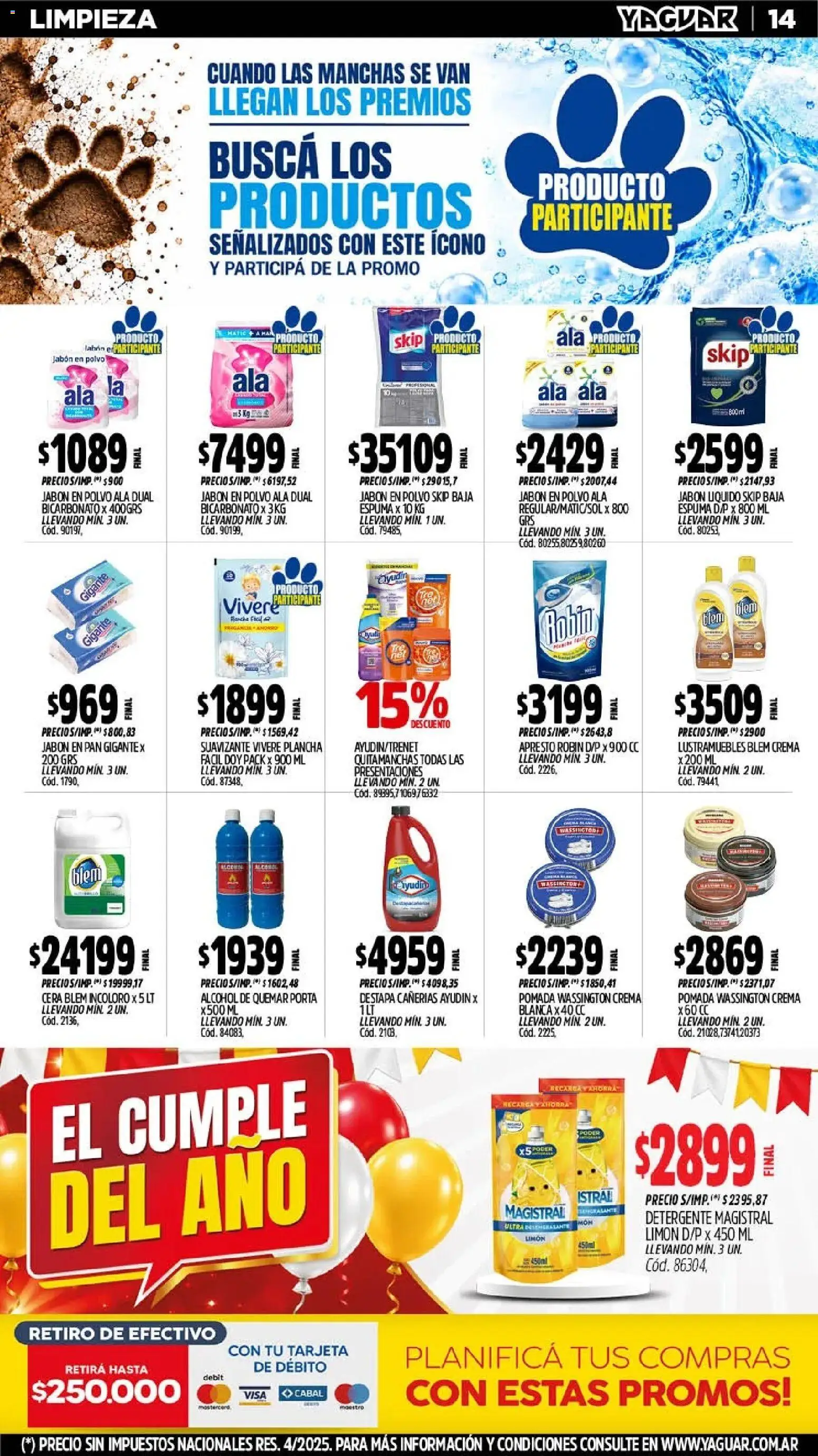 Yaguar - Oferta Semanal Neuquen │ válido desde el 19/10/2026 | Página: 16