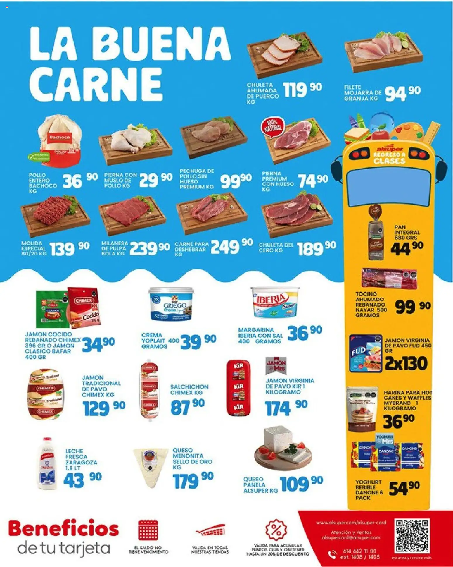 Nuevas ofertas de Alsuper válidas en toda la República Mexicana desde el 01/09/2026. ¡Encuentra las mejores ofertas en Alsuper folleto! | Página: 7 | Productos: Jamón cocido, Tocino, Chuleta, Crema