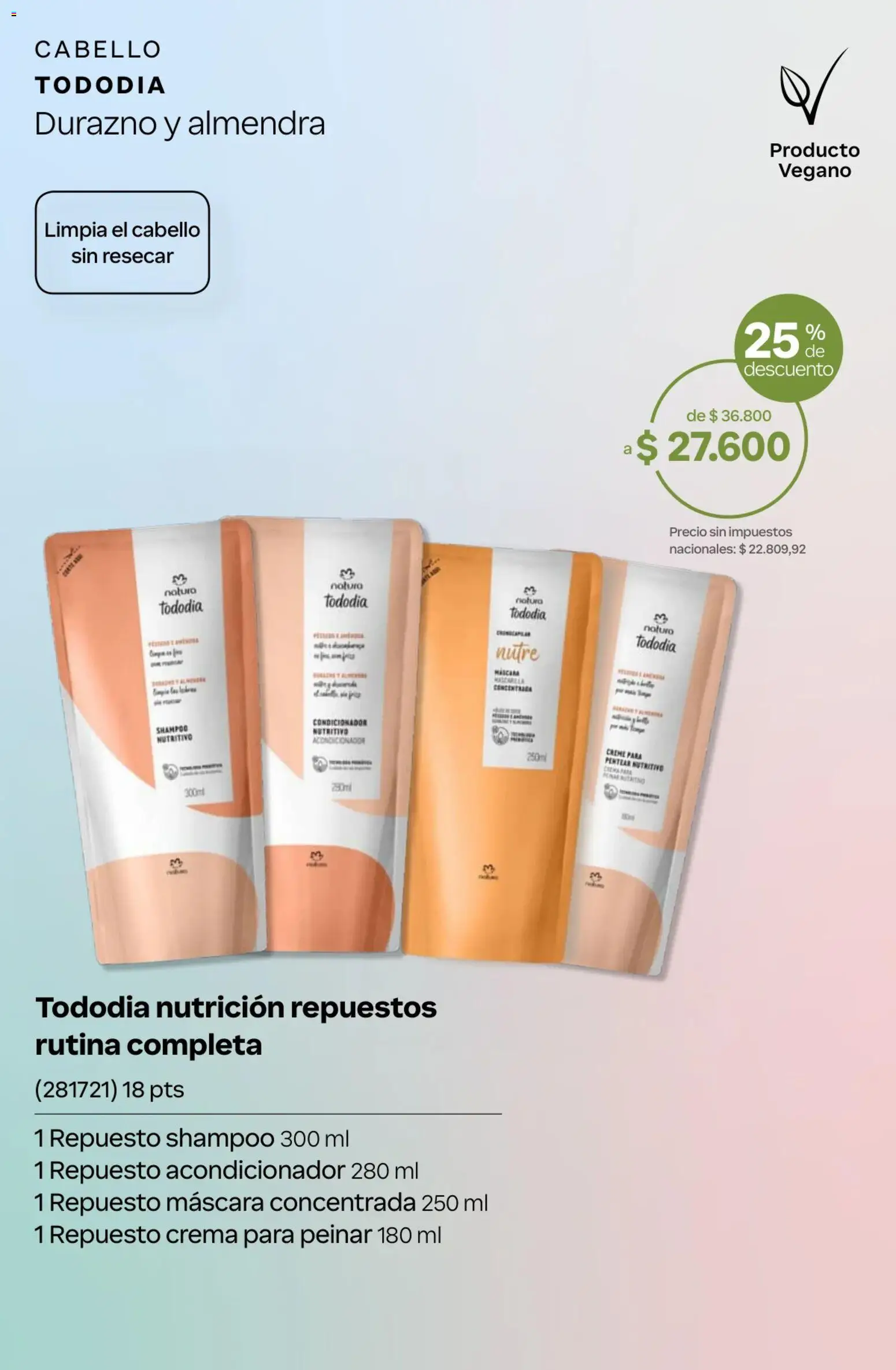 Catálogo Natura Ciclo 13 │ válido desde el 02/09/2026 | Página: 62 | Productos: Durazno, Máscara, Almendra, Crema