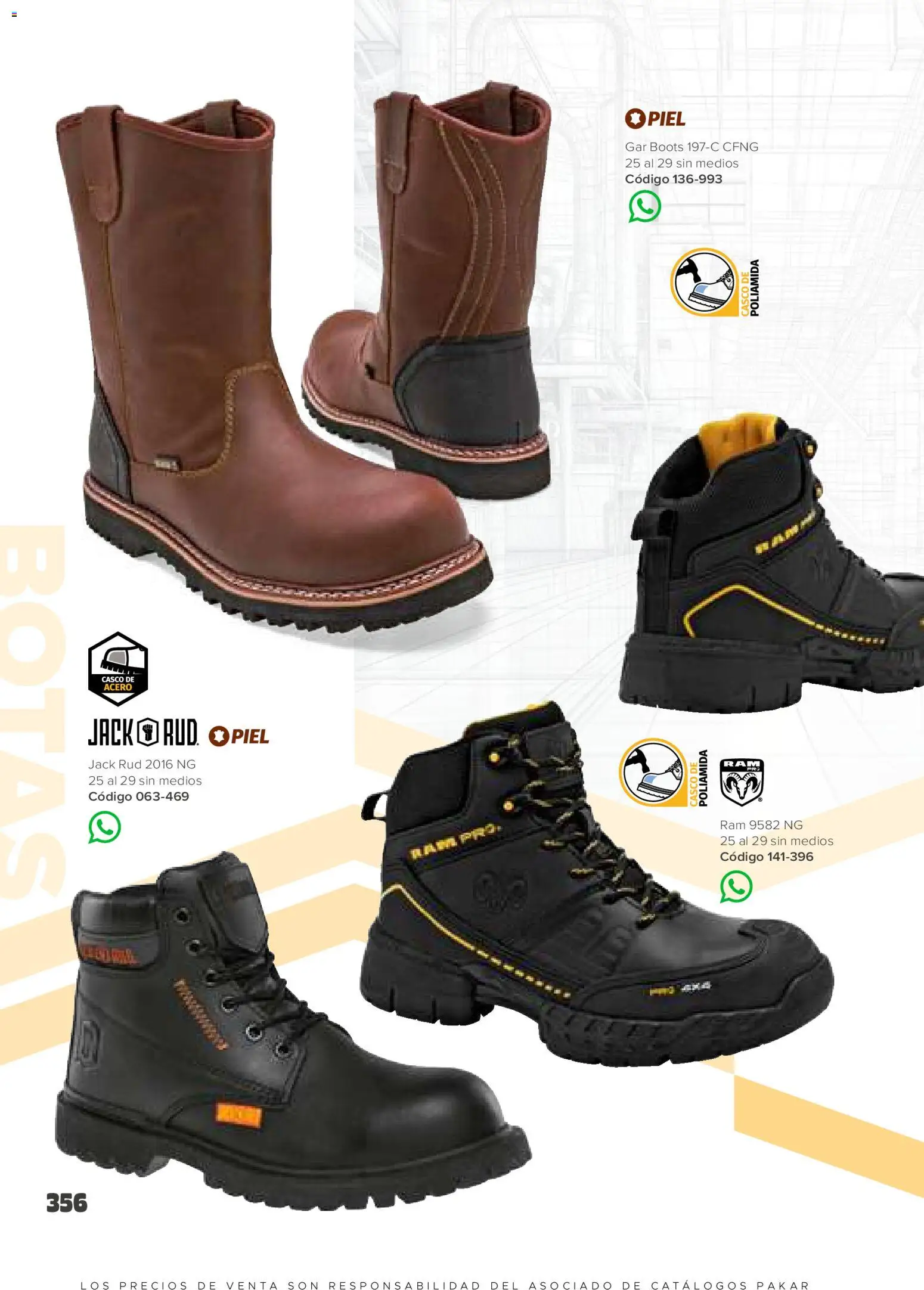 Nuevas ofertas de SC Pakar válidas en toda la República Mexicana desde el 30.01.2026. ¡Encuentra las mejores ofertas en SC Pakar catálogo Hombre! | Página: 356 | Productos: Botas