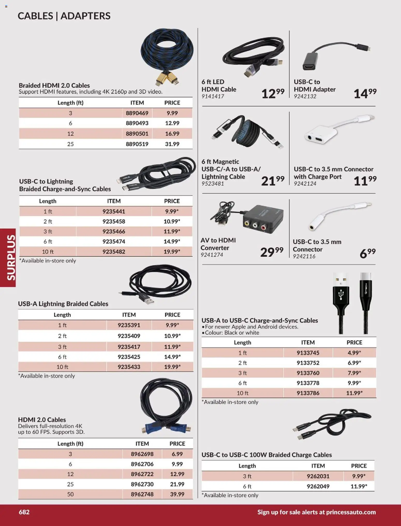 Princess Auto flyer valid from 21.04.2026 | Page: 20 | Products: Cable, Connector, Adapter