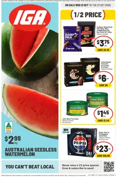 Preview of IGA catalogue VIC - valid from 21/10/2026