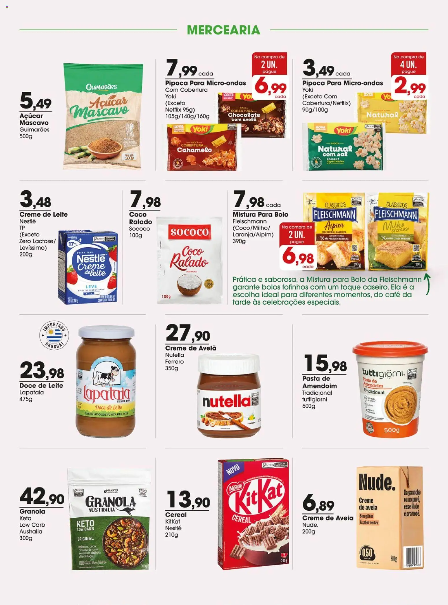 Zaffari Folheto - válido de 11.06.2026 | Página: 5 | Produtos: Leite, Microondas, Creme, Mistura para bolo