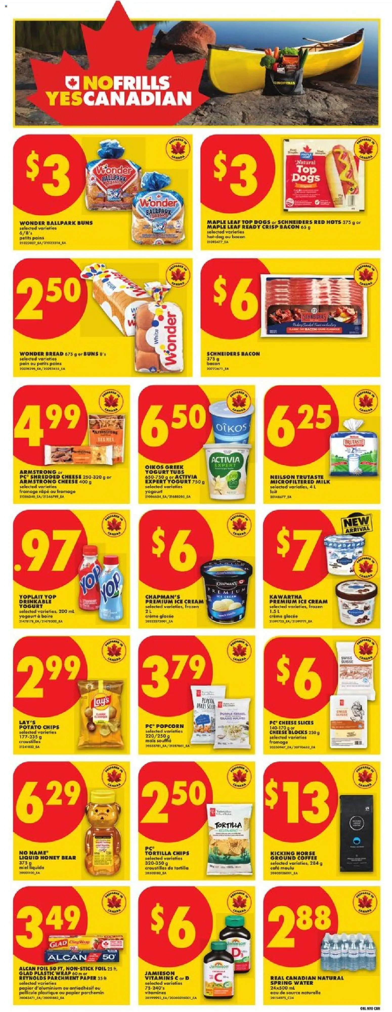 No Frills flyer valid from Jun 25, 2026 | Page: 16 | Products: Ice cream, Cheese, Yogurt, Coffee