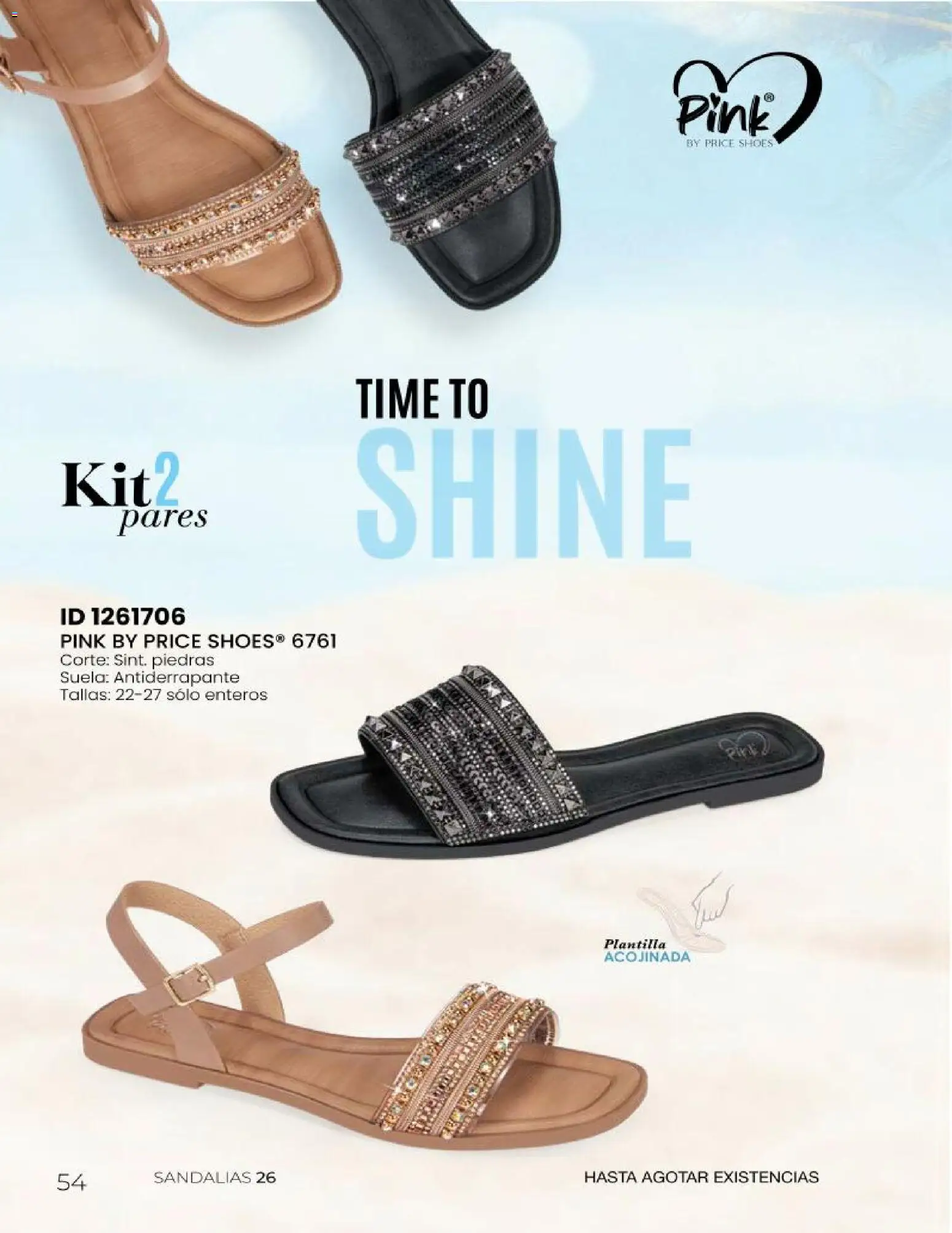 Nuevas ofertas de Price Shoes válidas en toda la República Mexicana desde el 23.04.2026. ¡Encuentra las mejores ofertas en Price Shoes catálogo Sandalias Kits! | Página: 54 | Productos: Sandalias