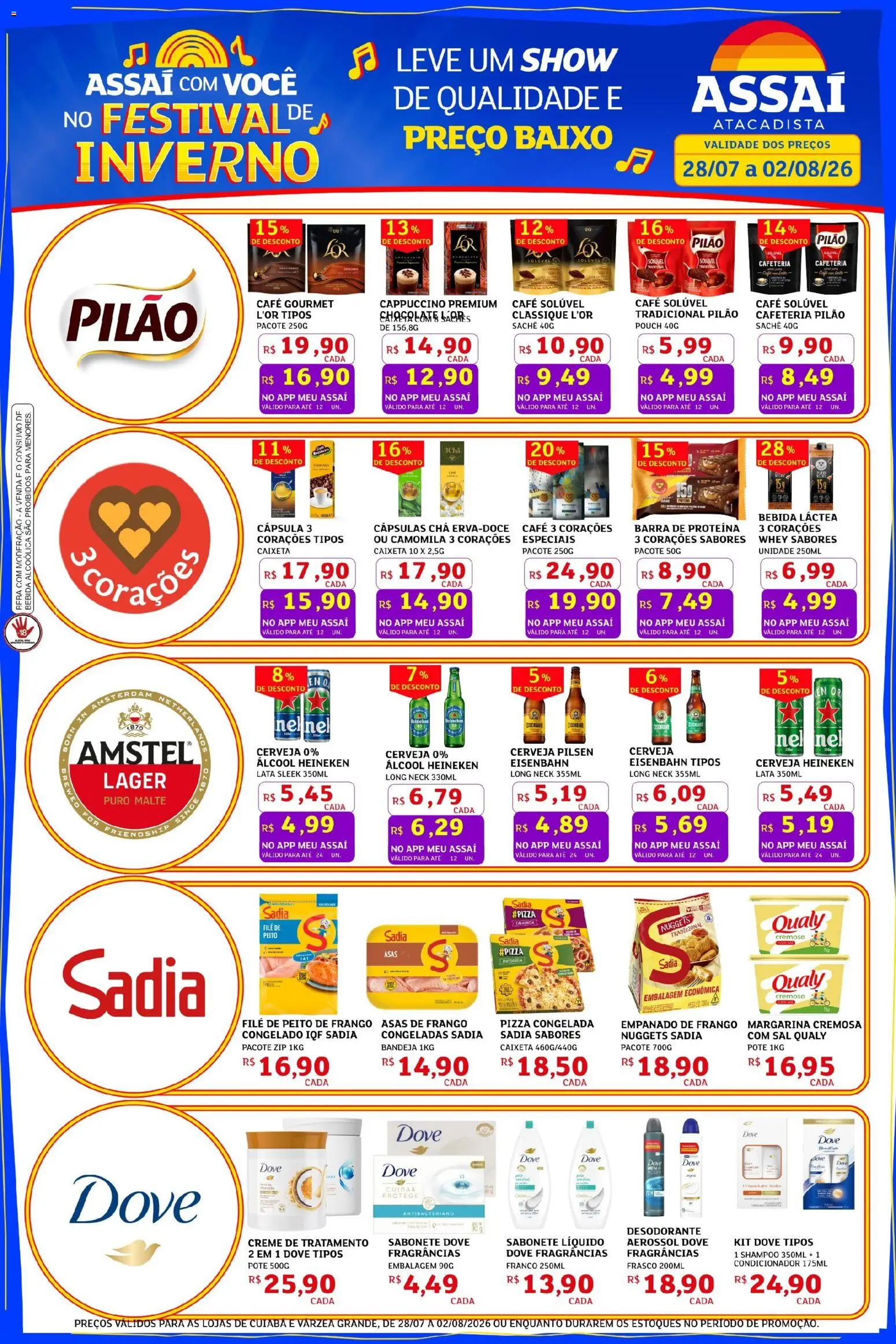 Assaí Atacadista Folheto - válido de 31/07/2026 | Página: 1 | Produtos: Condicionador, Desodorante, Bebida, Café solúvel