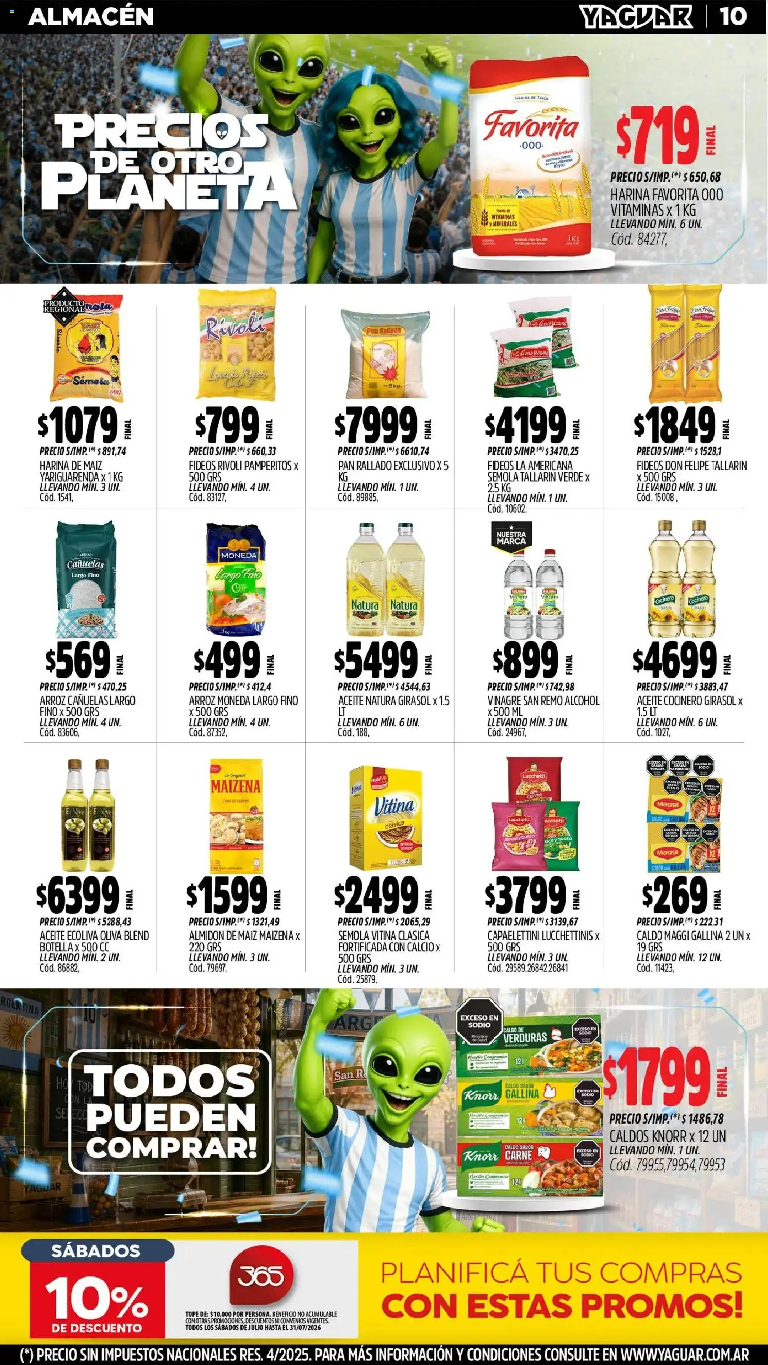 Yaguar - Oferta Semanal Salta │ válido desde el 29/06/2026 | Página: 11 | Productos: Maiz, Queso, Pan, Fideos
