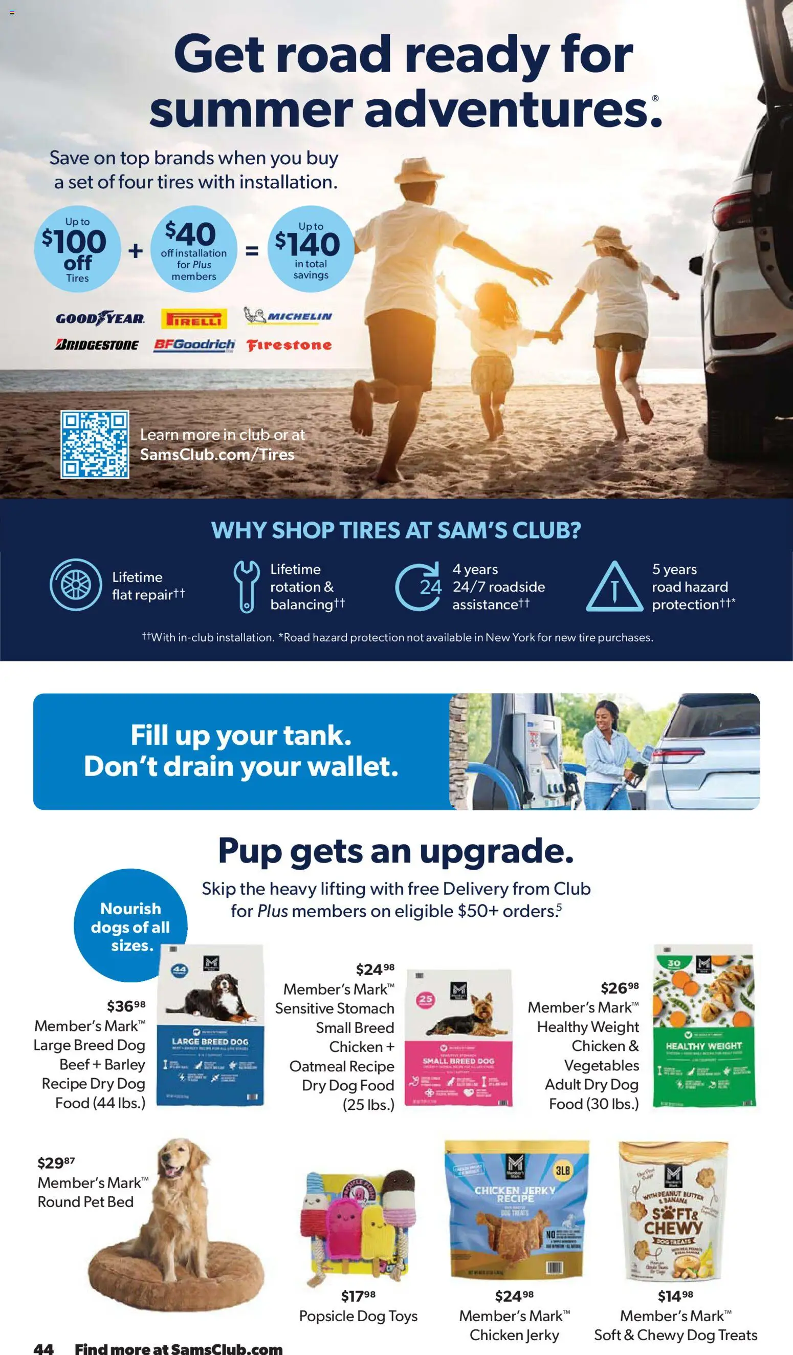 Sam's Club Weekly Ad - valid from 29.04.2026 | Page: 44 | Products: Dog Treats, Tire, Vegetables, Weight