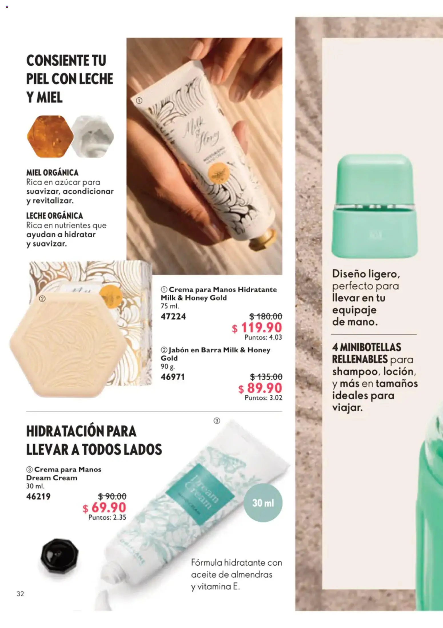 Nuevas ofertas de Oriflame válidas en toda la República Mexicana desde el 01/08/2026. ¡Encuentra las mejores ofertas en Oriflame campaña 11 2026! | Página: 32 | Productos: Almendras, Crema, Aceite, Barra