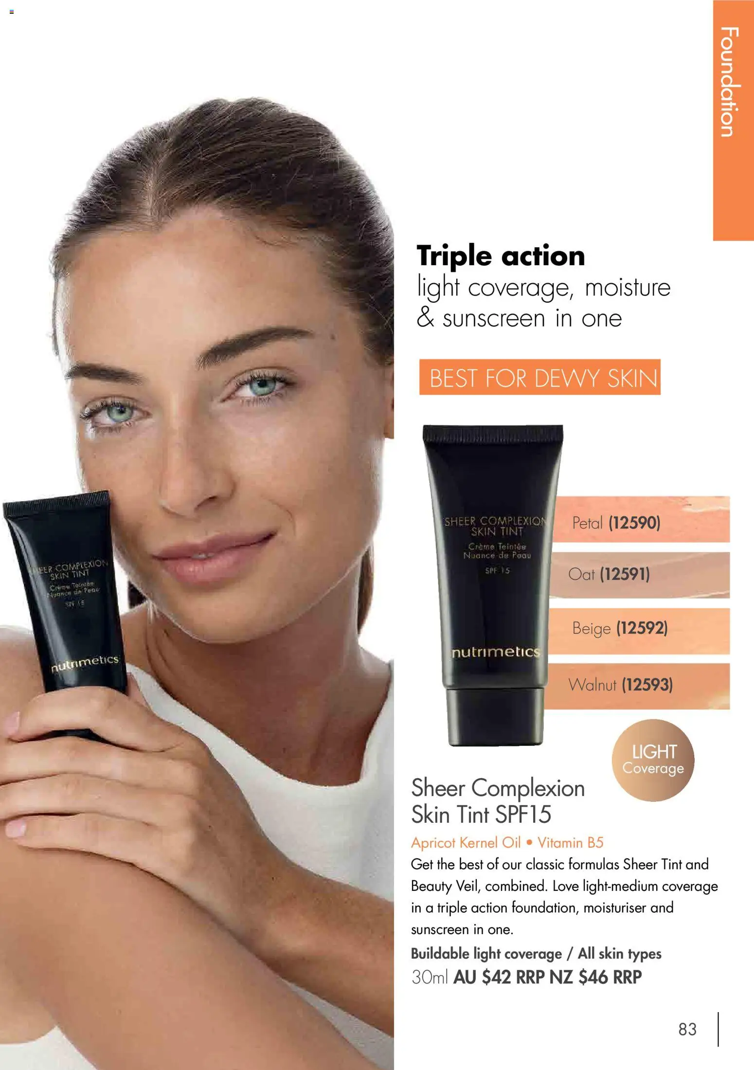 Nutrimetics catalogue - valid from 01/01/2026 | Page: 83 | Products: Light, Sunscreen, Moisturiser, Foundation