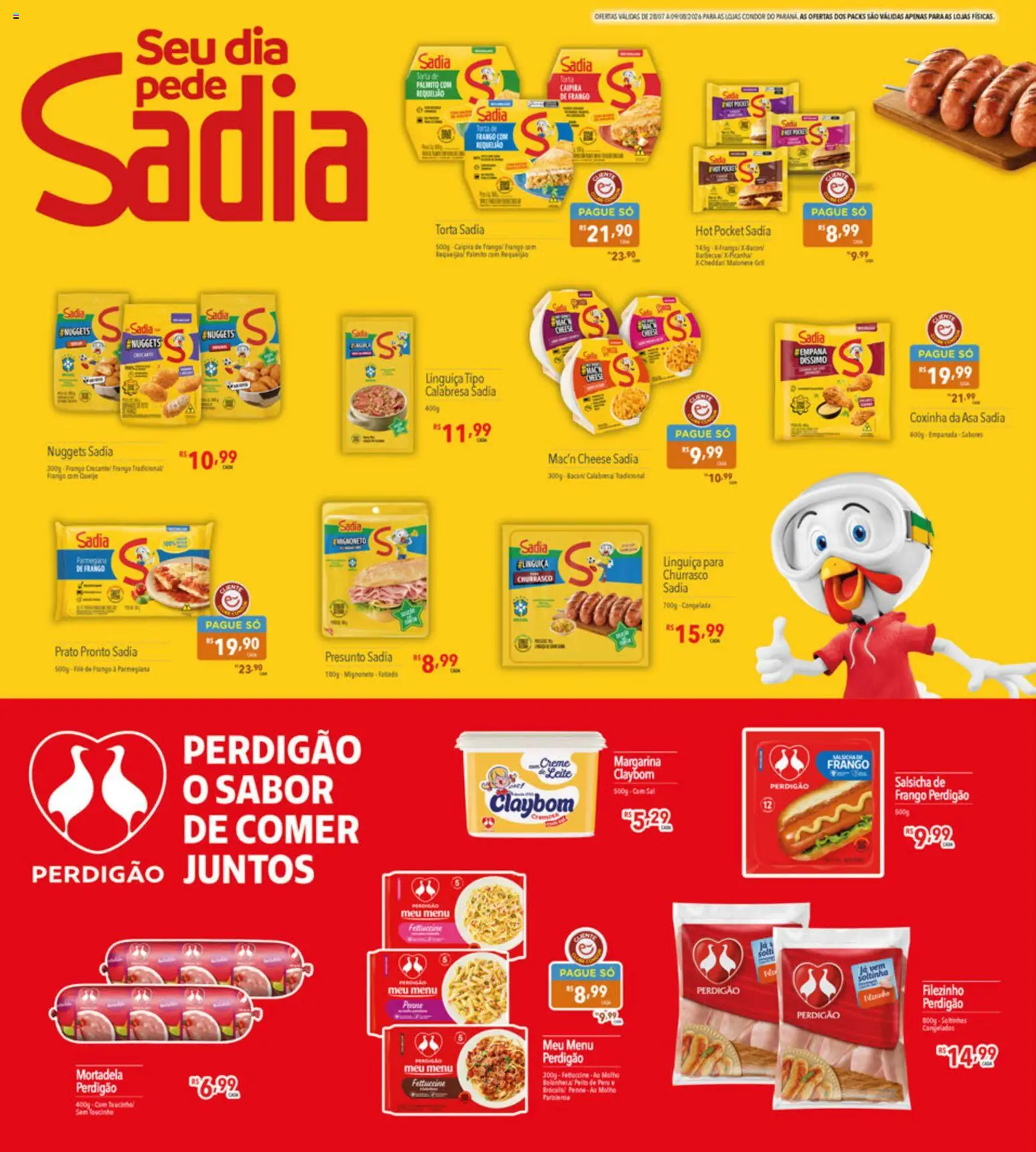 Supermercados Condor Folheto - válido de 28/07/2026 | Página: 14 | Produtos: Palmito, Filé de frango, Brócolis, Frango