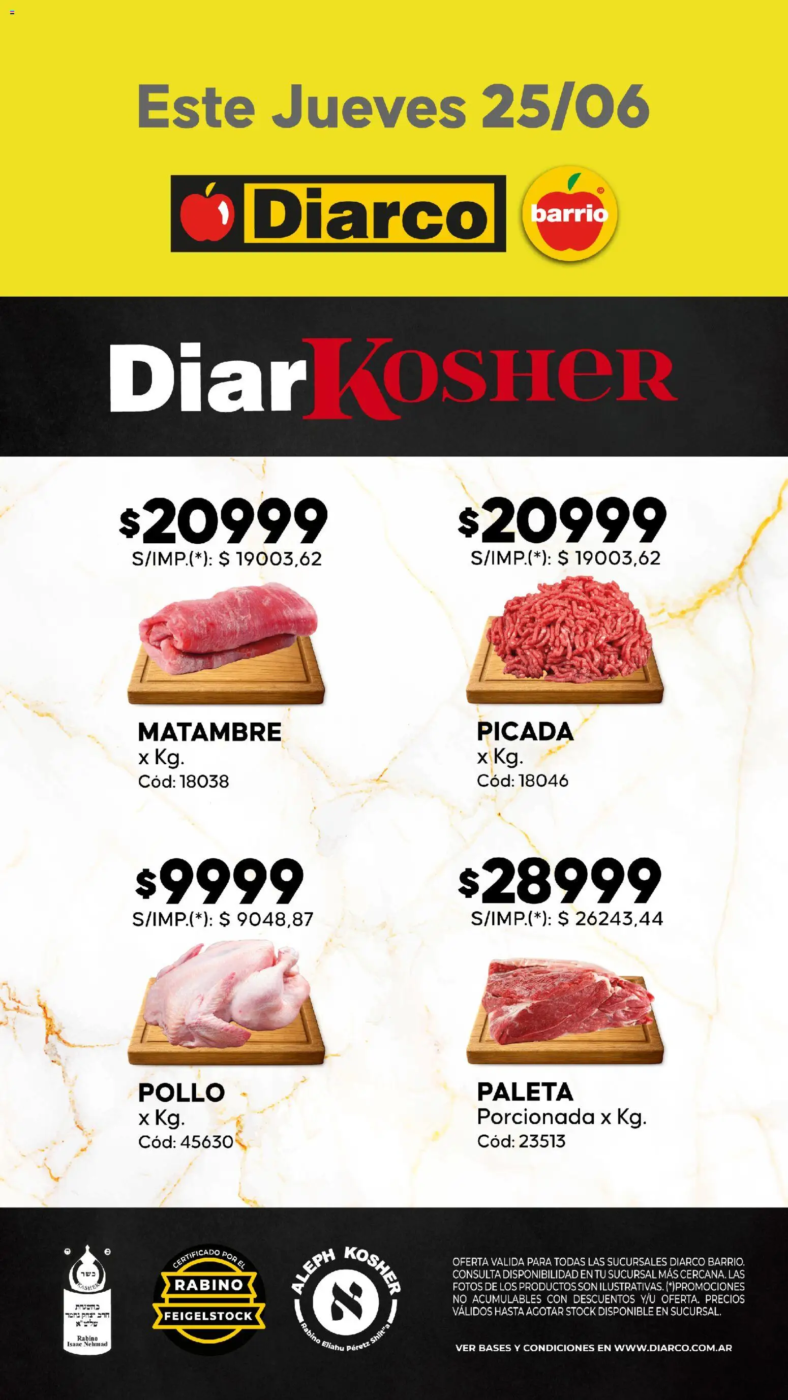 Diarco - Especial Kosher │ válido desde el 25/06/2026 | Página: 1