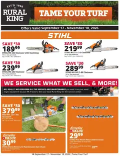 Preview of Rural King weekly ads valid from 09/17/2026
