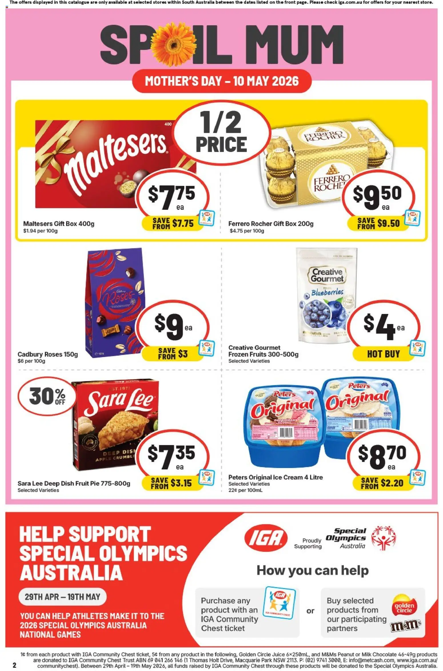 IGA catalogue - valid from 06.05.2026 | Page: 3 | Products: Box, Juice, Ice cream, Fruits