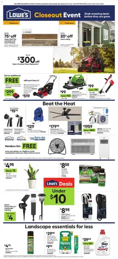 Preview of Lowe's weekly ads valid from 07/23/2026