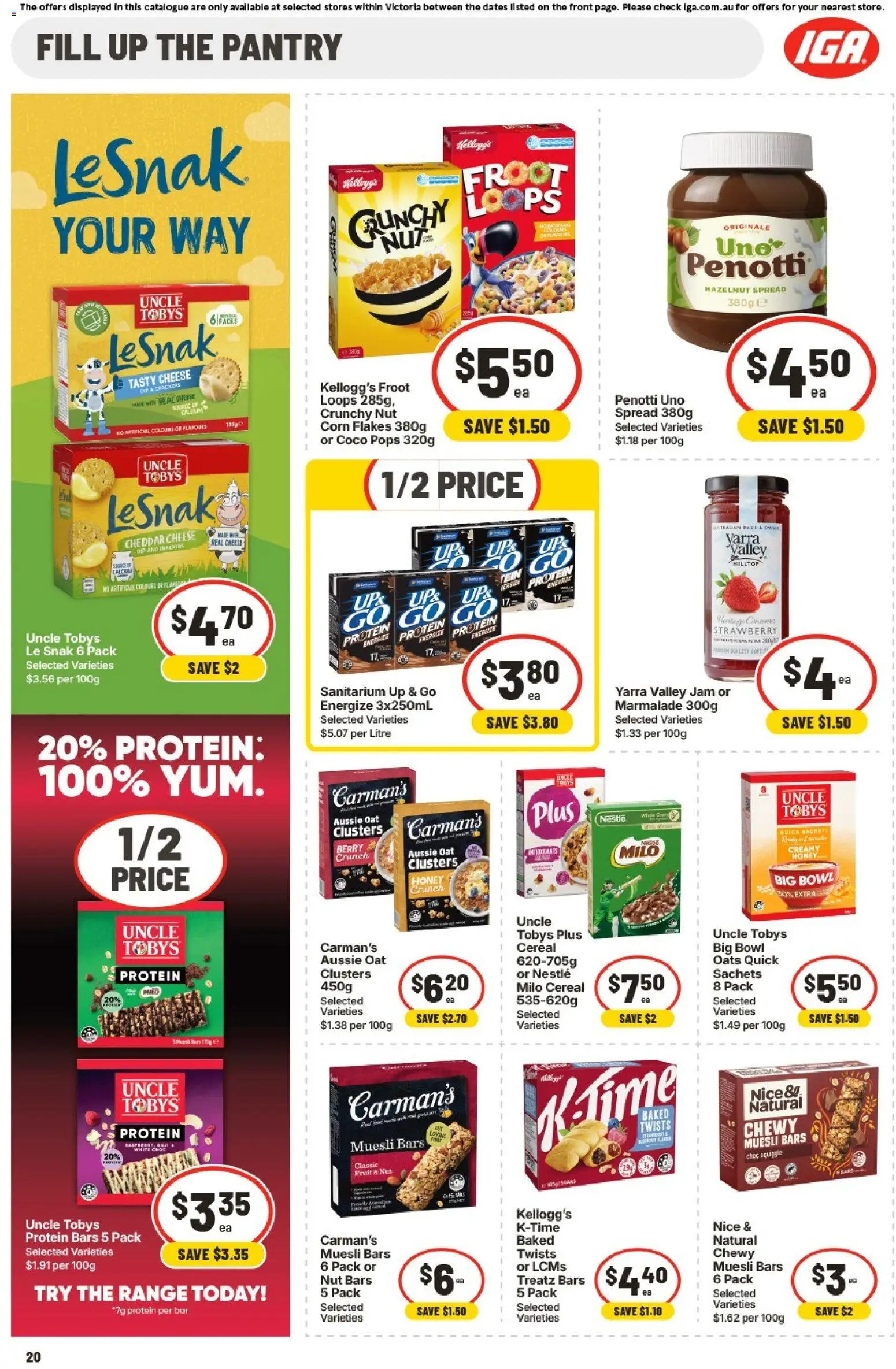 IGA catalogue - valid from 26/08/2026 | Page: 17 | Products: Corn flakes, Honey, Sachets, Muesli