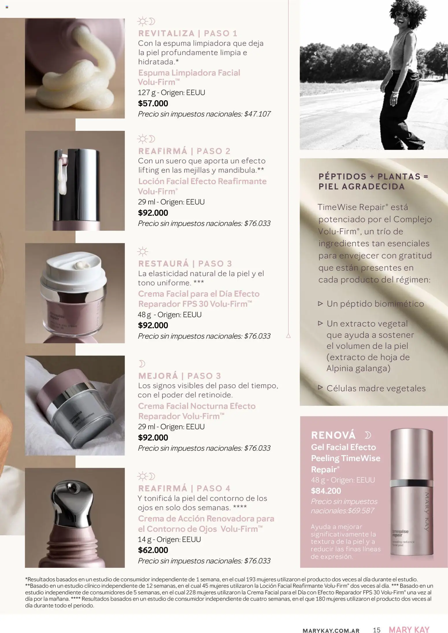 Mary Kay - Catálogo │ válido desde el 01/09/2026 | Página: 15 | Productos: Ingredientes, Contorno, Loción, Espuma